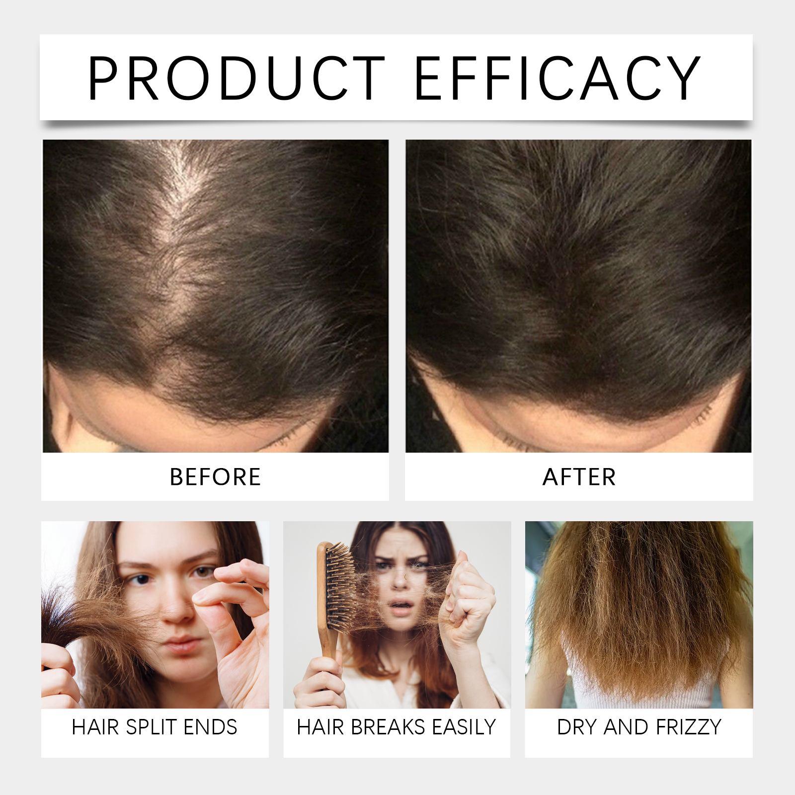 Hair Spray Mild Ingredients Maintain Scalp Hydration Hair Gloss Smooth Silky Daily Hair Care