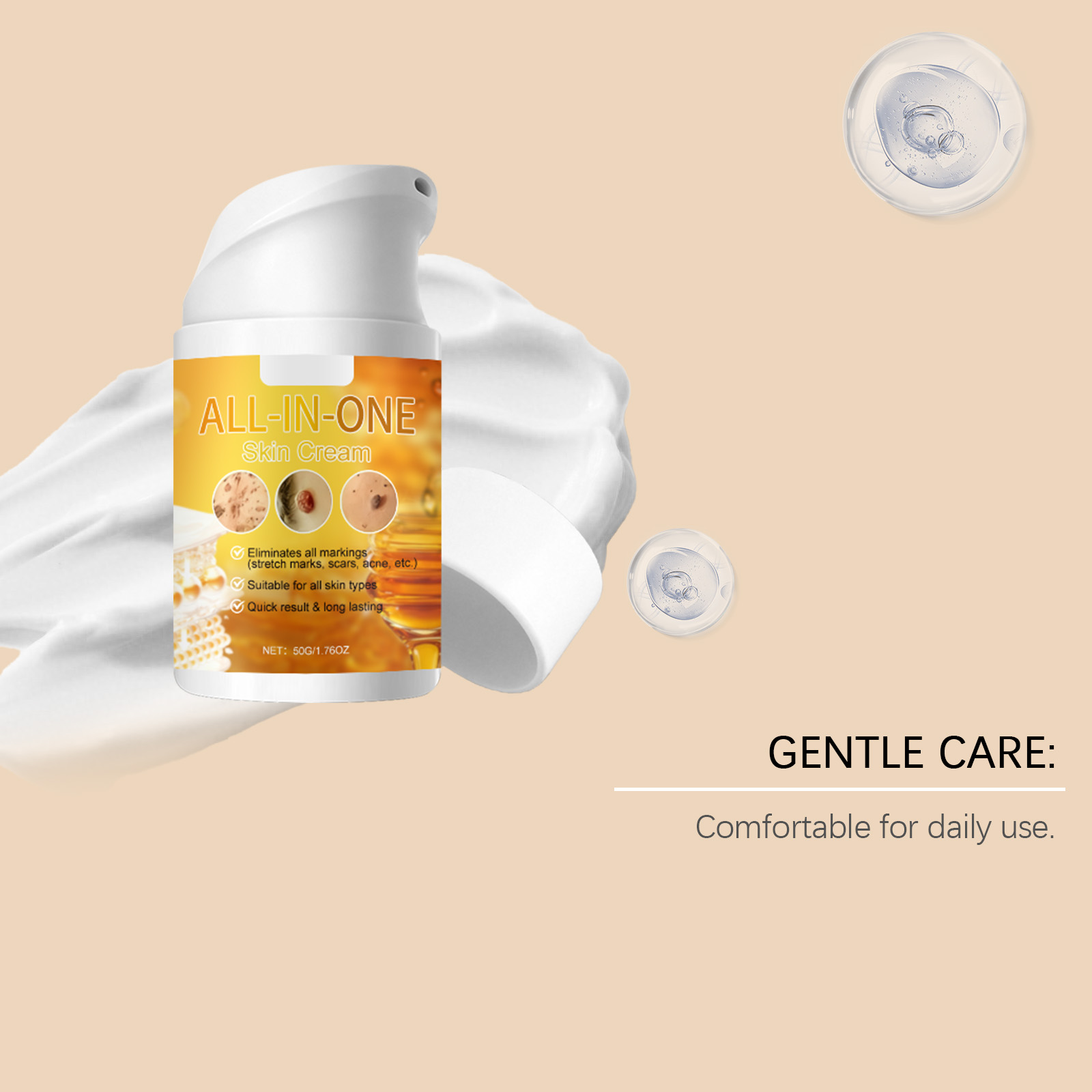 Skin Care Cream Moisturizing Refreshing Texture Gentle Comfortable Skin Friendly Daily Body Hydrating Lotion