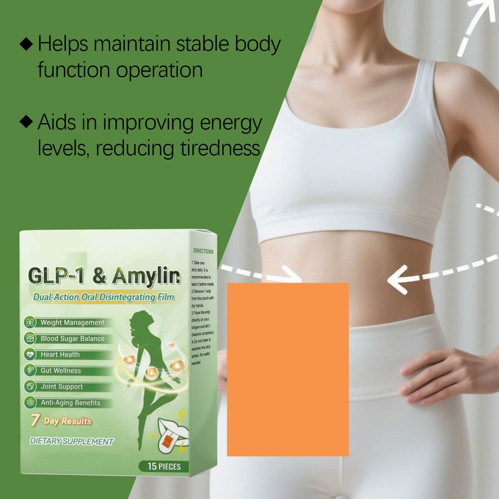 Body Shape Care Oral Lozenges Daily Boost Vitality Figure Management Improve Posture Dietary Supplement Tablets