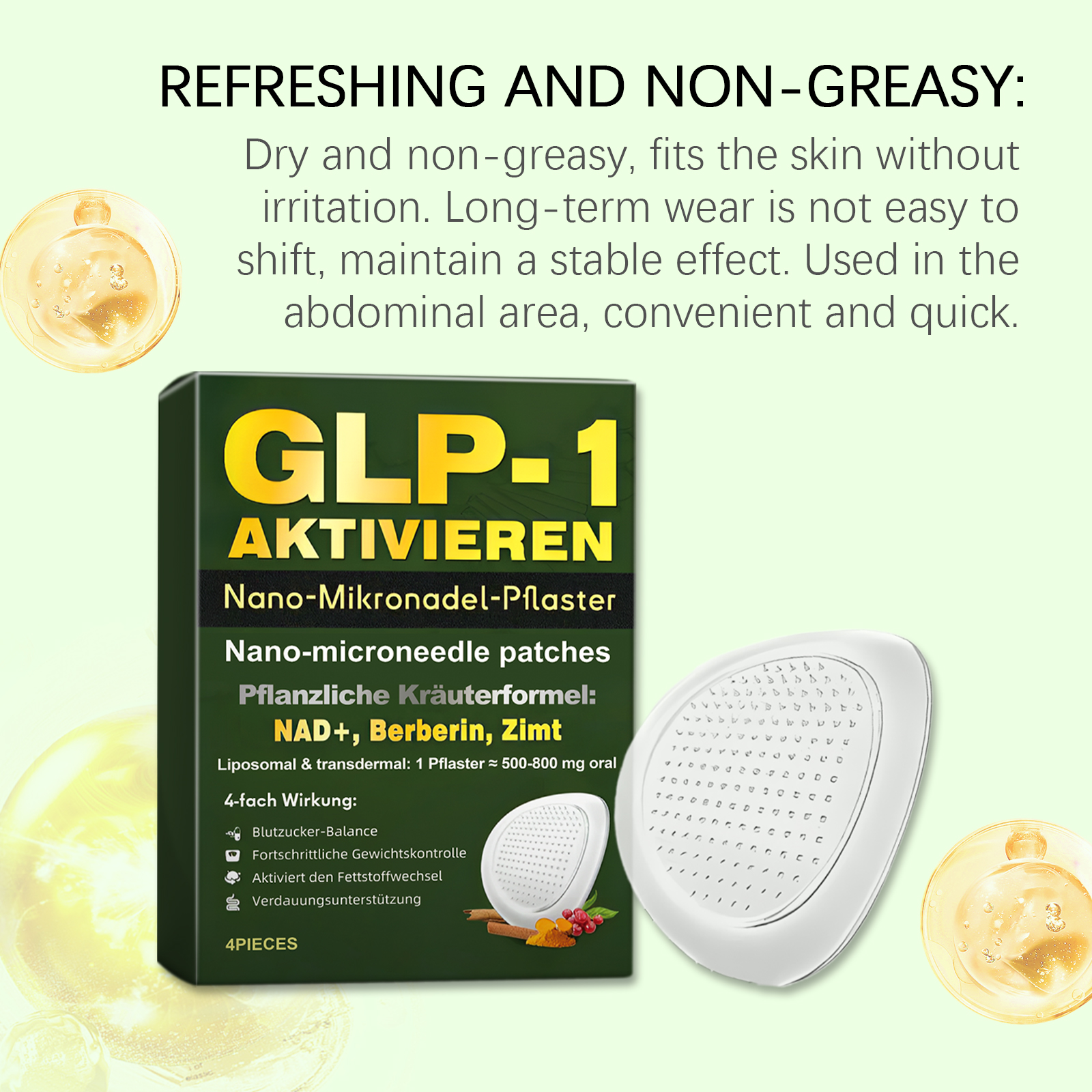 Body Care Patch Mild Ingredients Refreshing Breathable Skin Friendly Daily Portable Body Maintenance Sticker