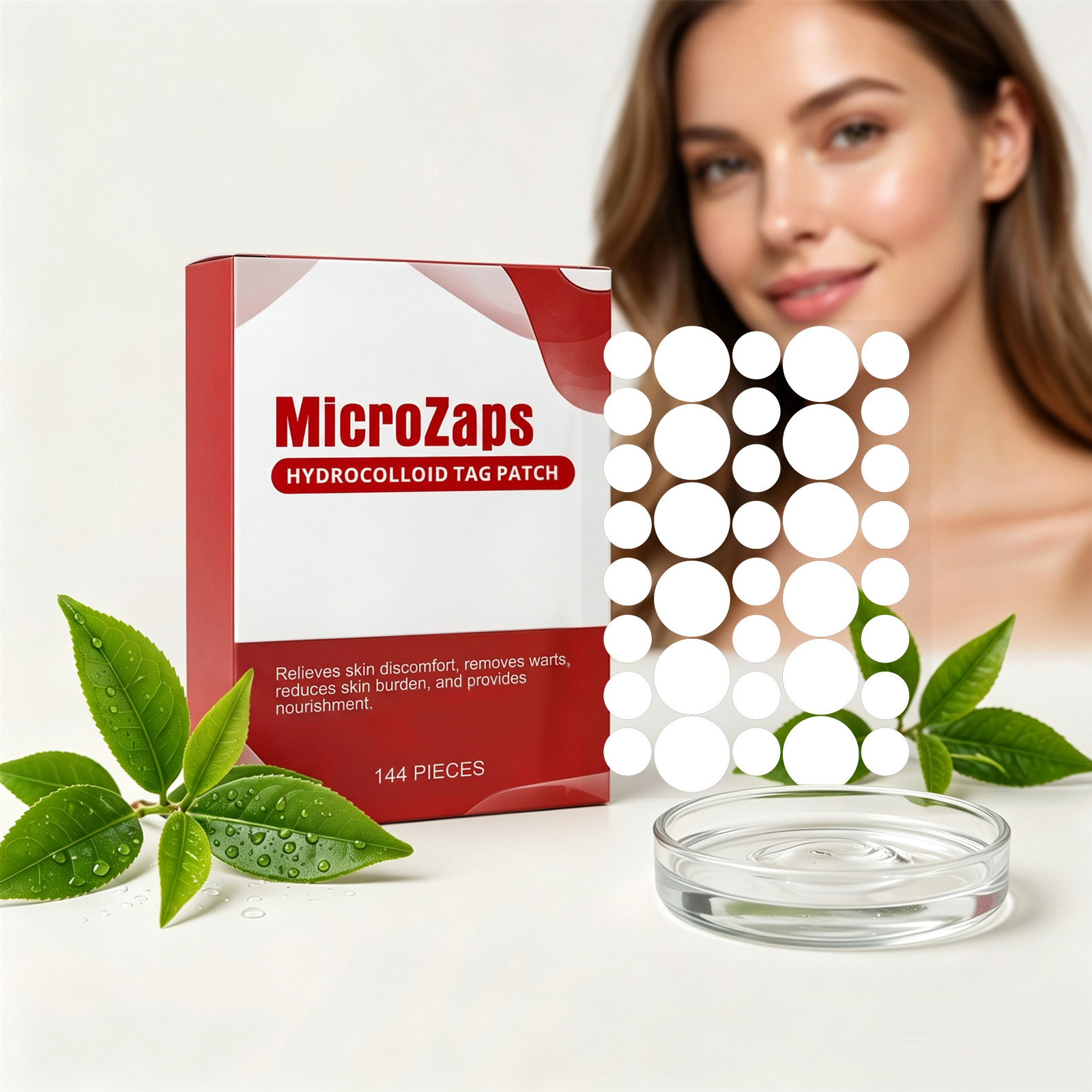 Skin Care Patch Hydrocolloid Daily Cleaning Facial Body Local Skin Surface Blemish Point Regular Application Dressing