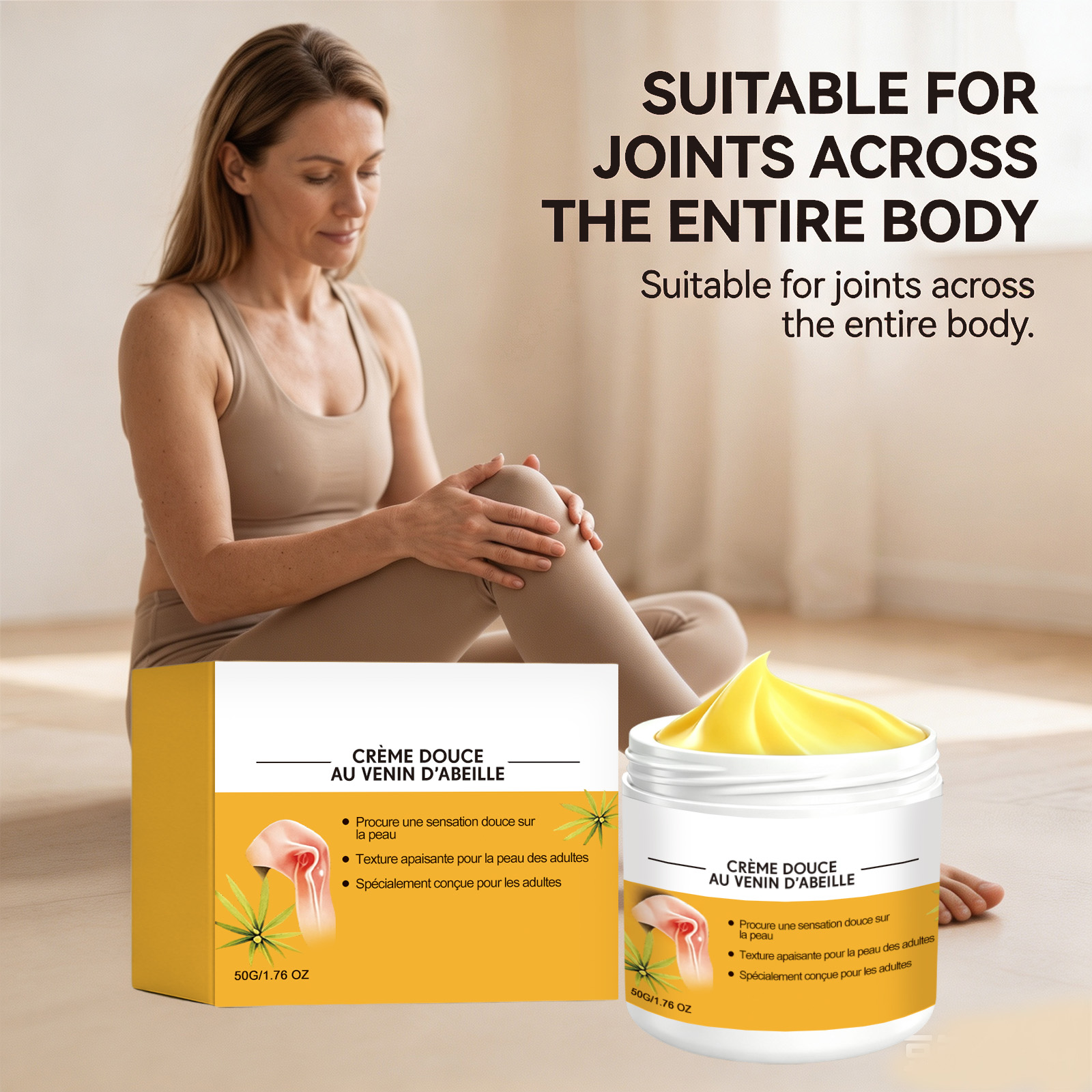 Joint Comfort Cream Light Moisturizing Elbow Joint Comfort Refreshing Breathable External Daily Smear Massage Care