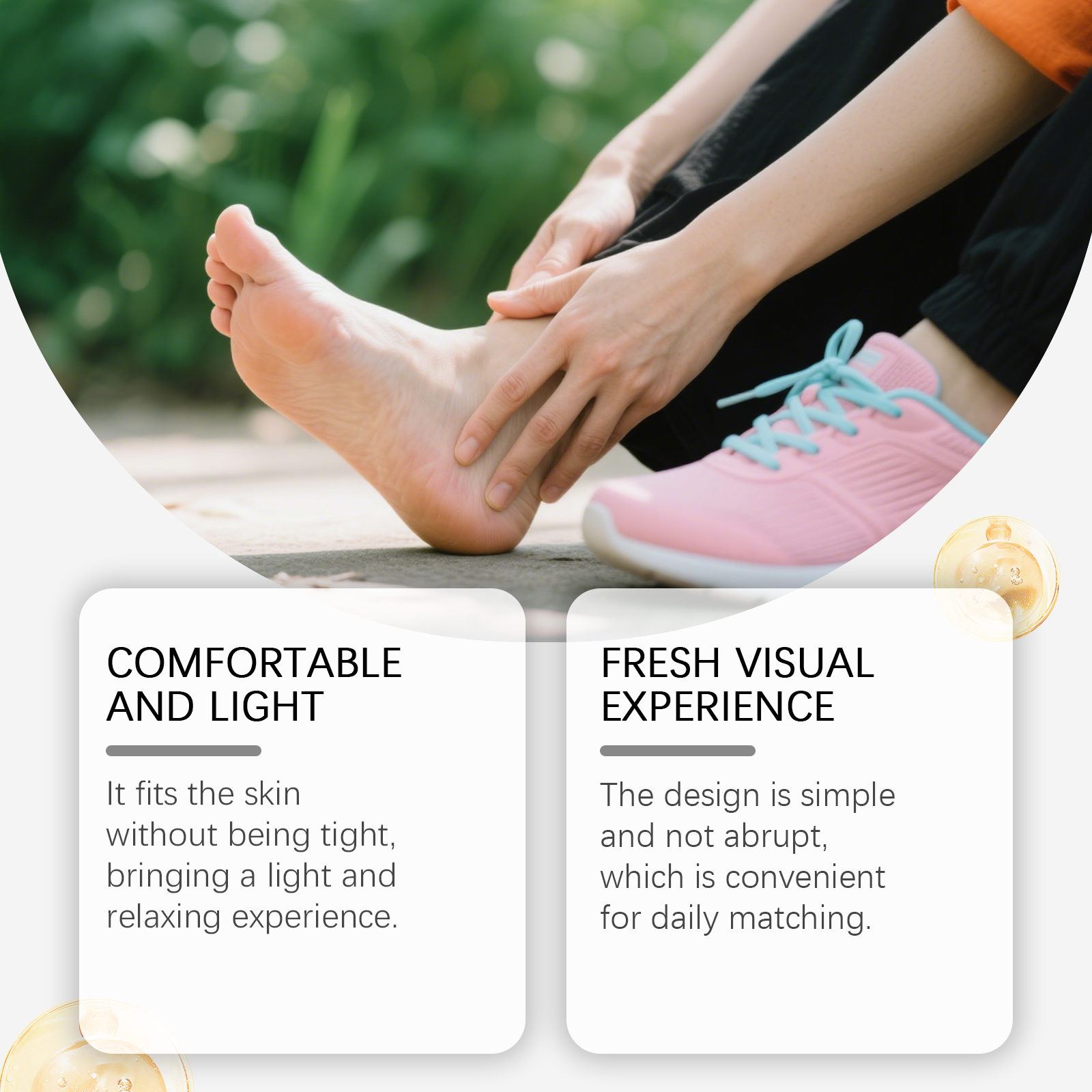 Plant Extract Foot Care Patch Mild Daily External Use Balanced Gentle Comfort Breathable Fit Sole