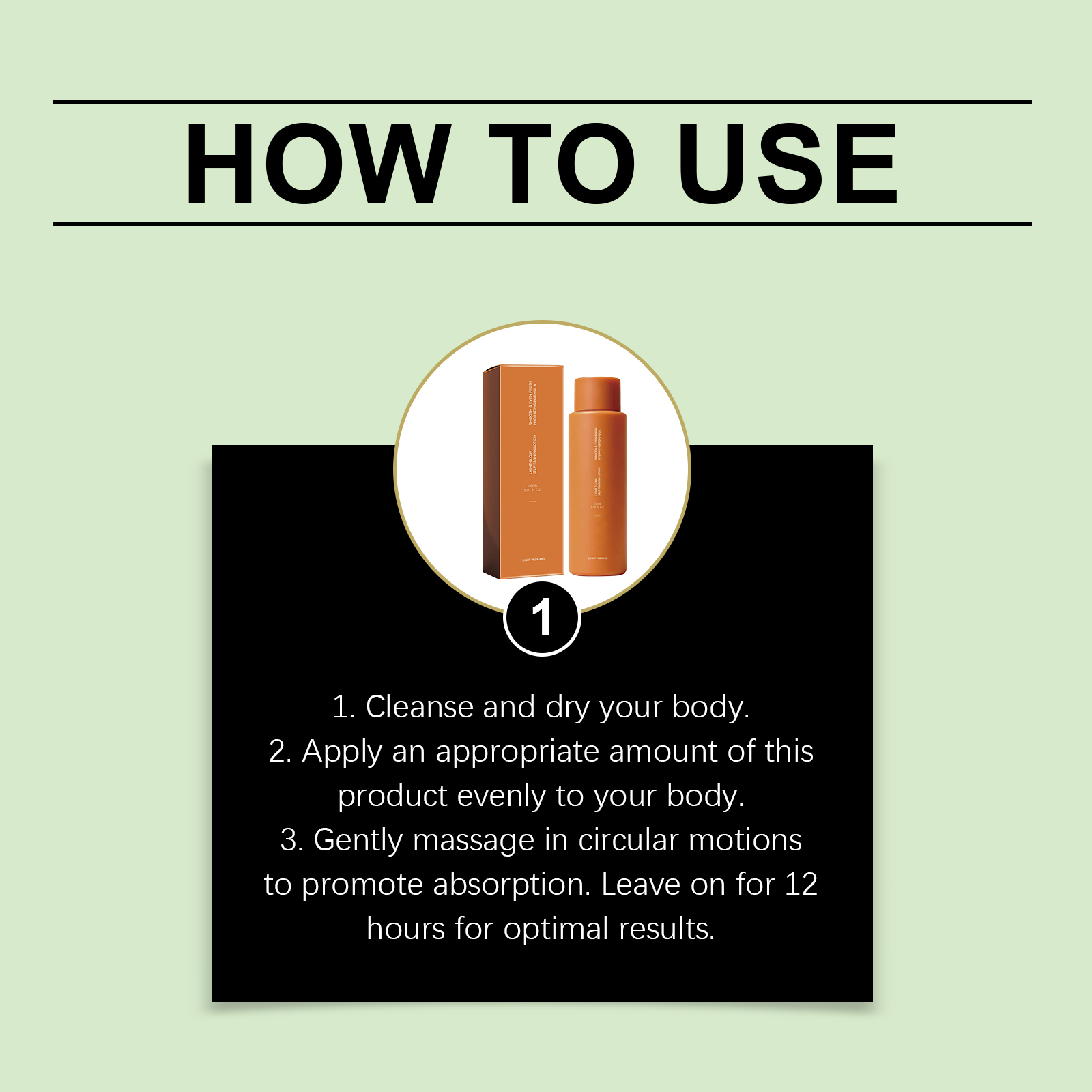 Natural Brown Mild Tanning Lotion Moist Texture Light Smear Even Skin Tone Daily Body Care