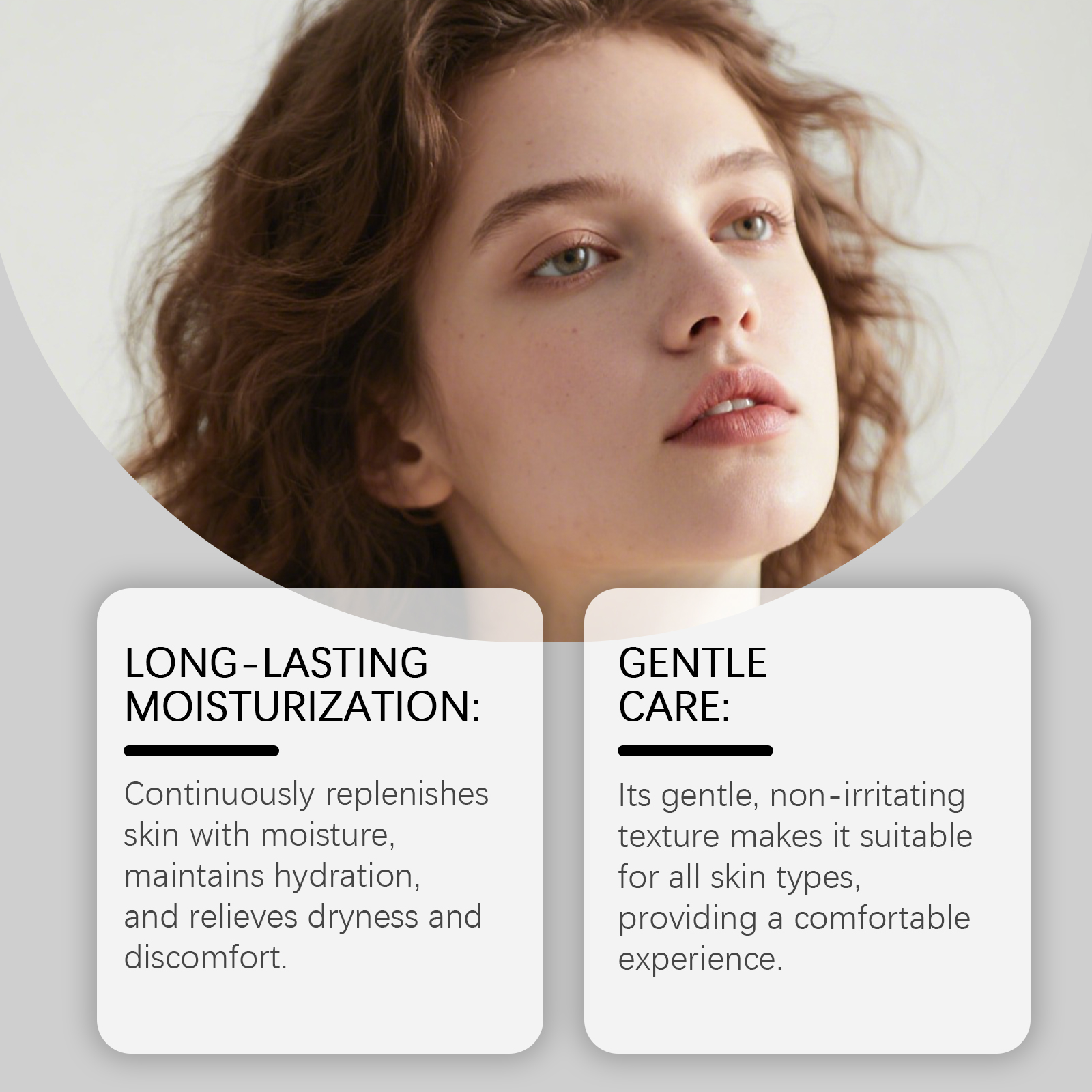 Facial Cream Light Fine Texture Fresh Hydrating Moisturizing Nourishing Gentle Daily Skin Care