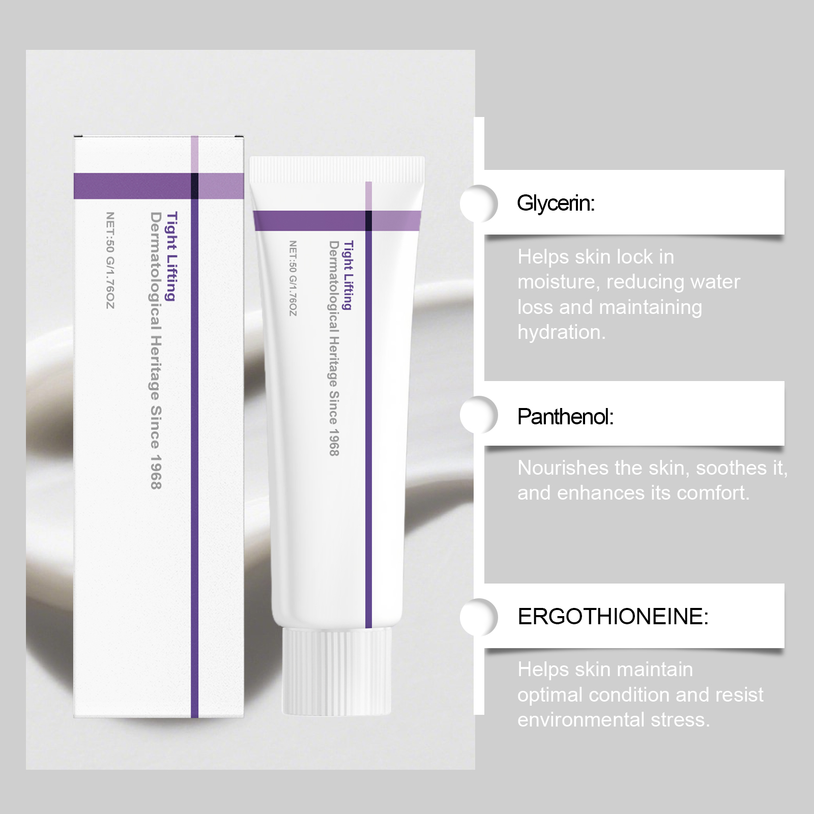 Facial Cream Light Fine Texture Fresh Hydrating Moisturizing Nourishing Gentle Daily Skin Care