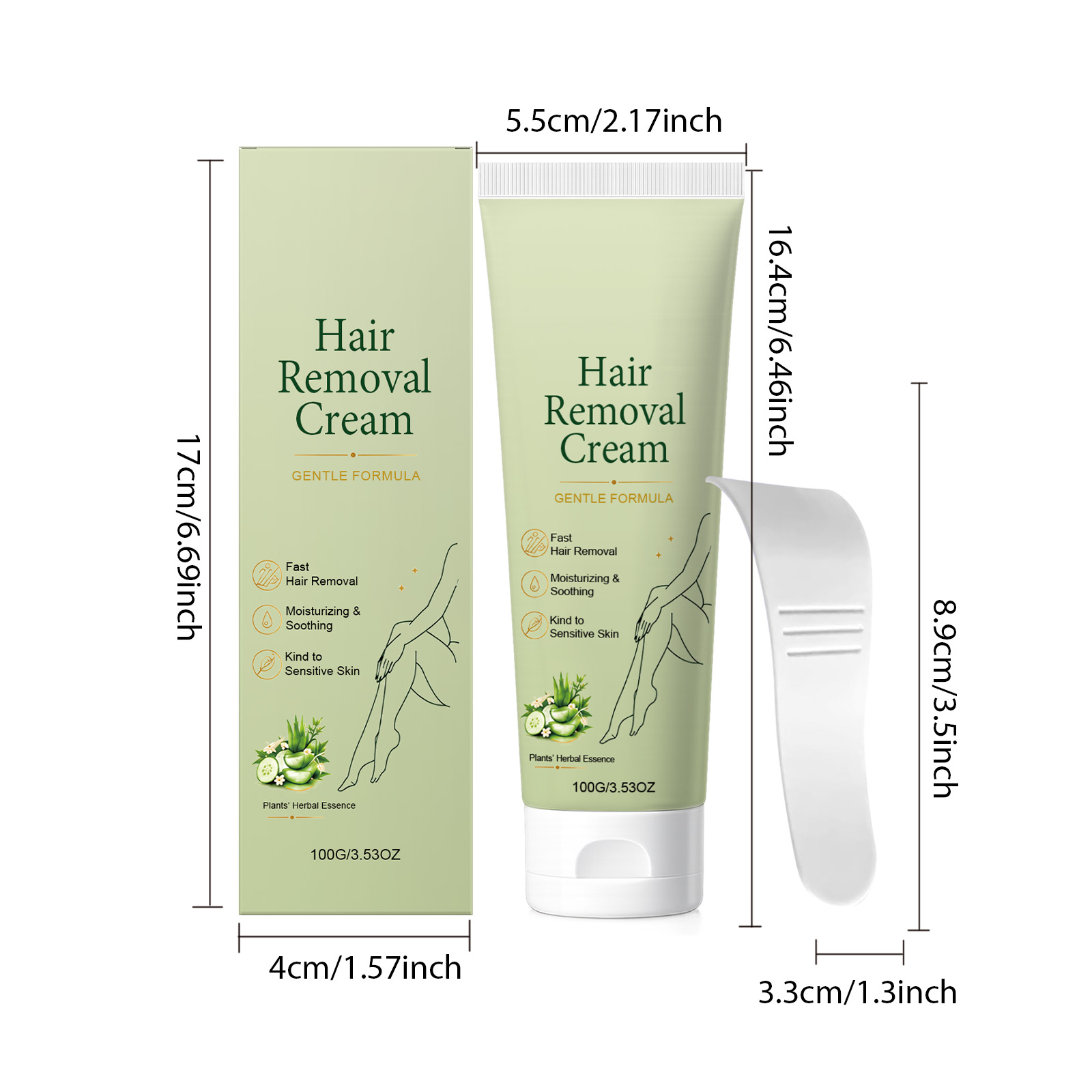 Mild Hair Removal Cream Refreshing Clean Smooth Soft Silky Comfort Daily Body Skin Hair Care
