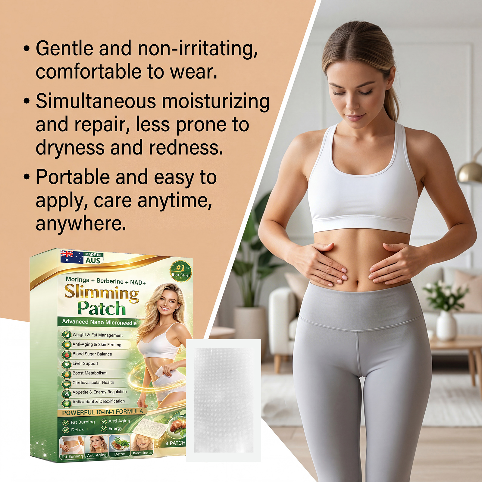 Body Care Patch Gently Protect Skin Show Body Lines Light Comfort Daily Lazy Care Patch