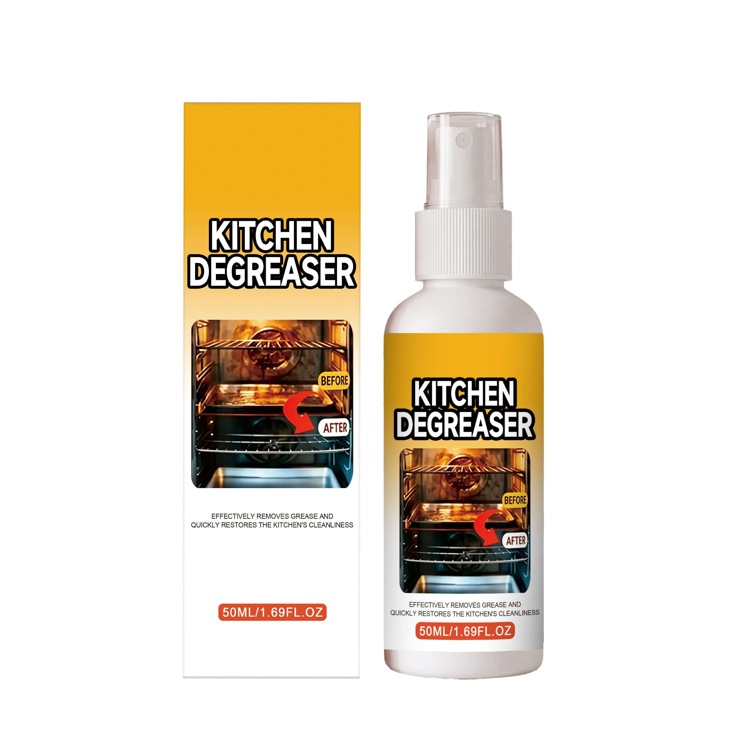 Kitchen Grease Cleaner Daily Deep Cleaning Clean Renew Kitchen Stove Range Hood Oil Stain
