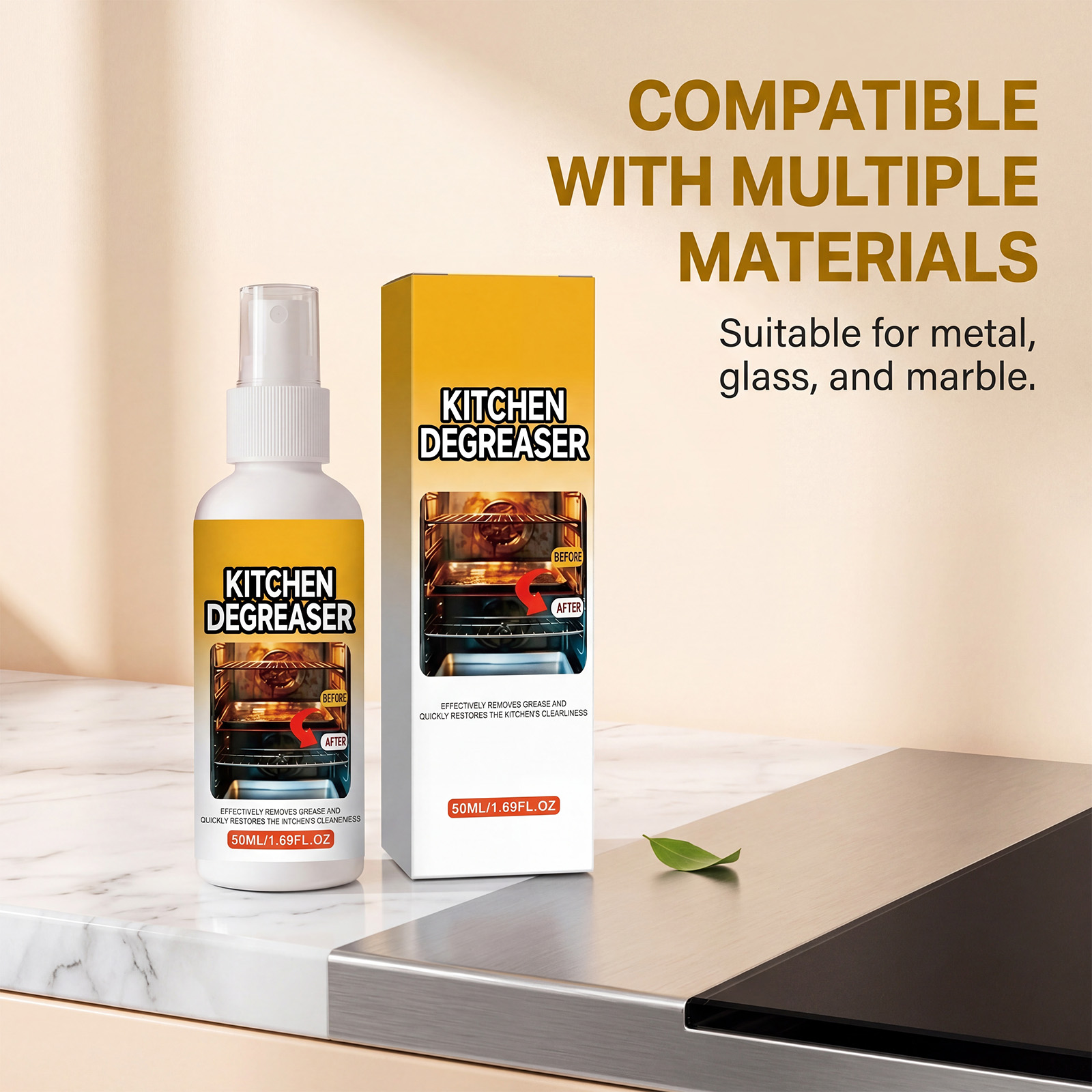 Kitchen Grease Cleaner Daily Deep Cleaning Clean Renew Kitchen Stove Range Hood Oil Stain