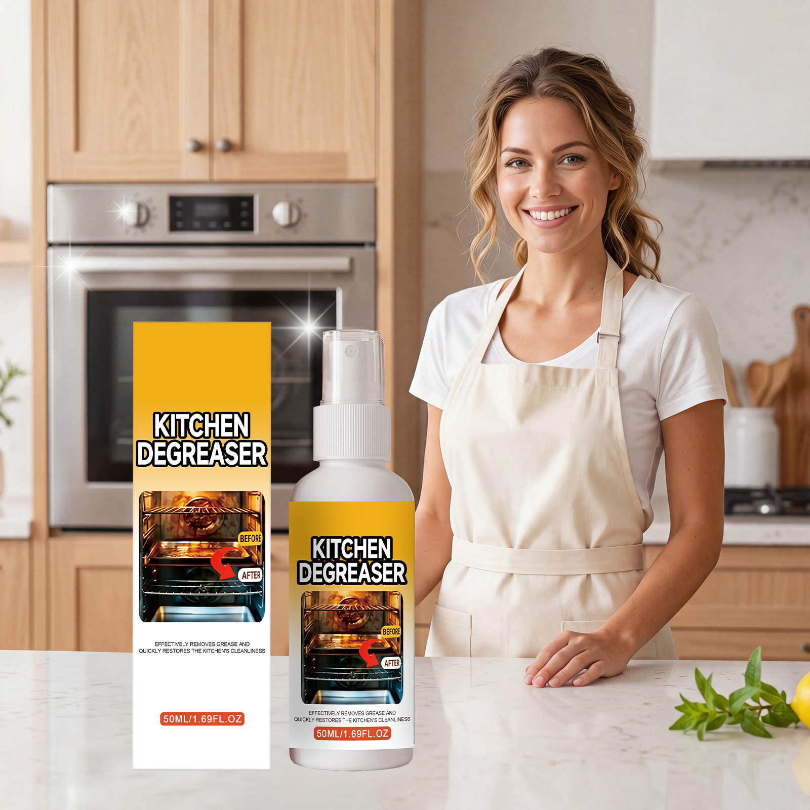 Kitchen Grease Cleaner Daily Deep Cleaning Clean Renew Kitchen Stove Range Hood Oil Stain