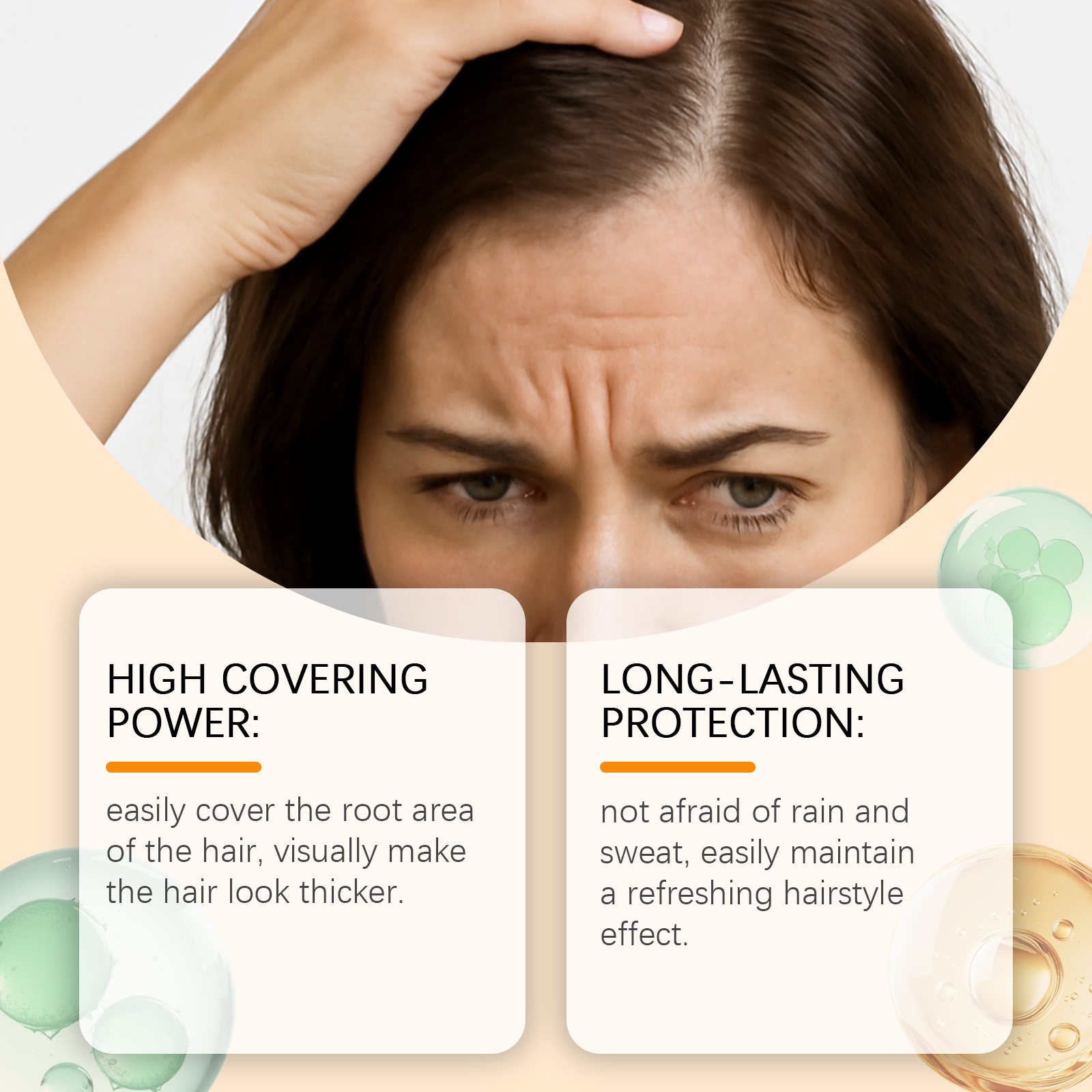 Hair Concealer Covers Hair Part Modifies Hair Light Fluffy Feeling Daily Hair Styling