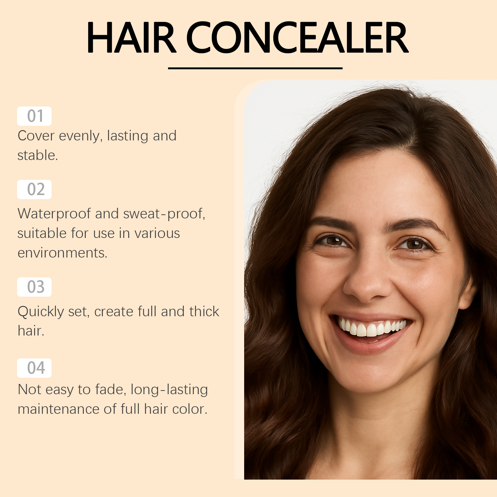 Hair Concealer Covers Hair Part Modifies Hair Light Fluffy Feeling Daily Hair Styling