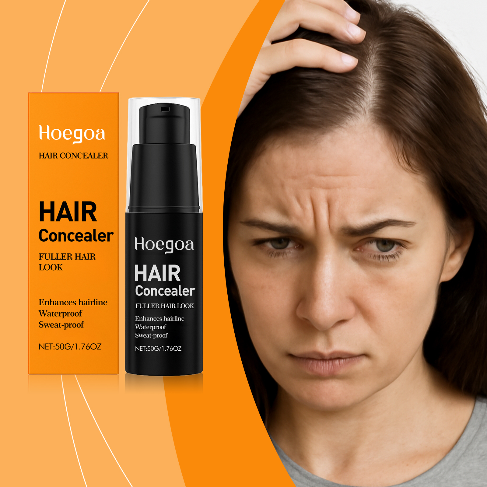 Hair Concealer Covers Hair Part Modifies Hair Light Fluffy Feeling Daily Hair Styling
