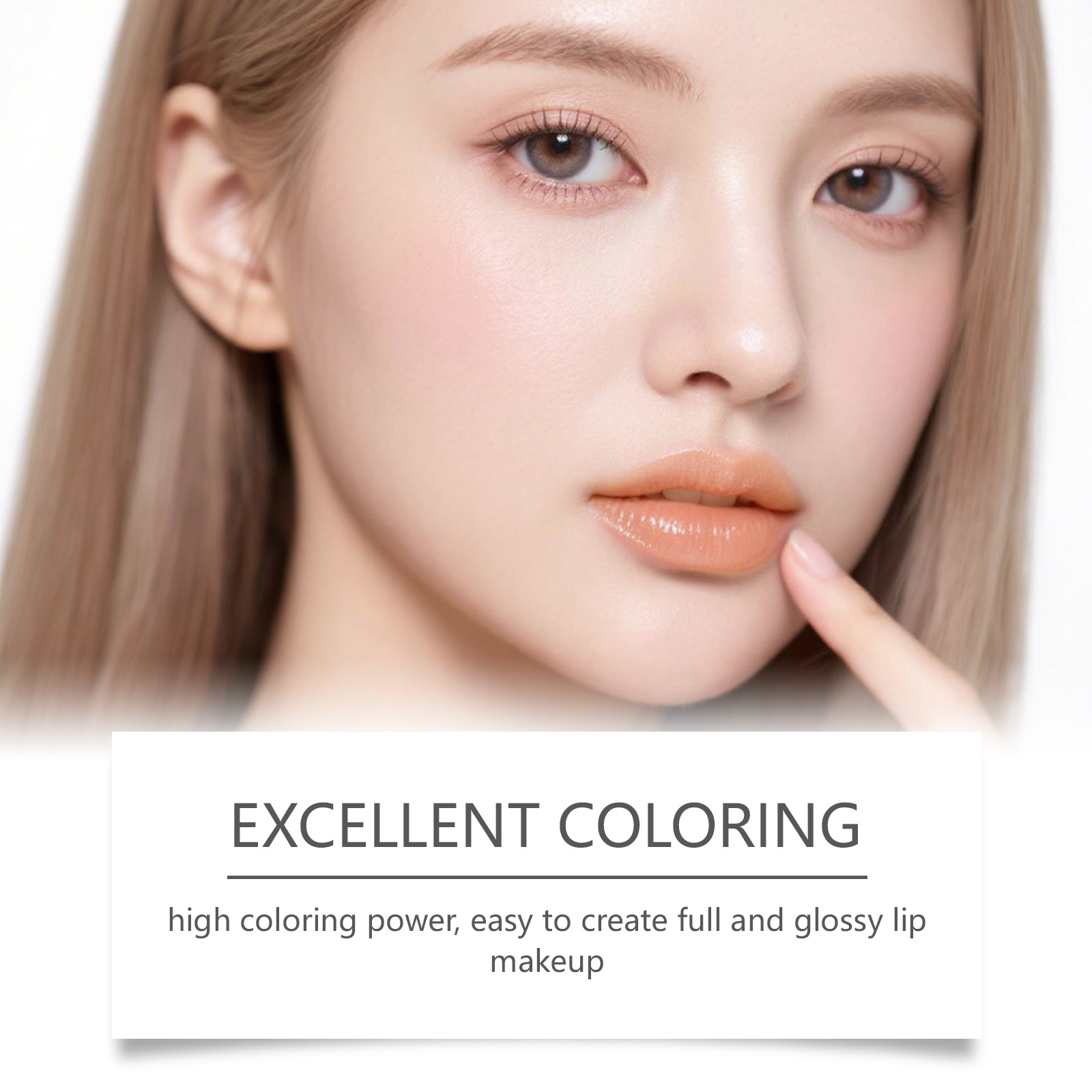 (Rose Red) Metallic Cream Lipstick Light Texture Moisturizing Easy To Create Glossy Lip Makeup