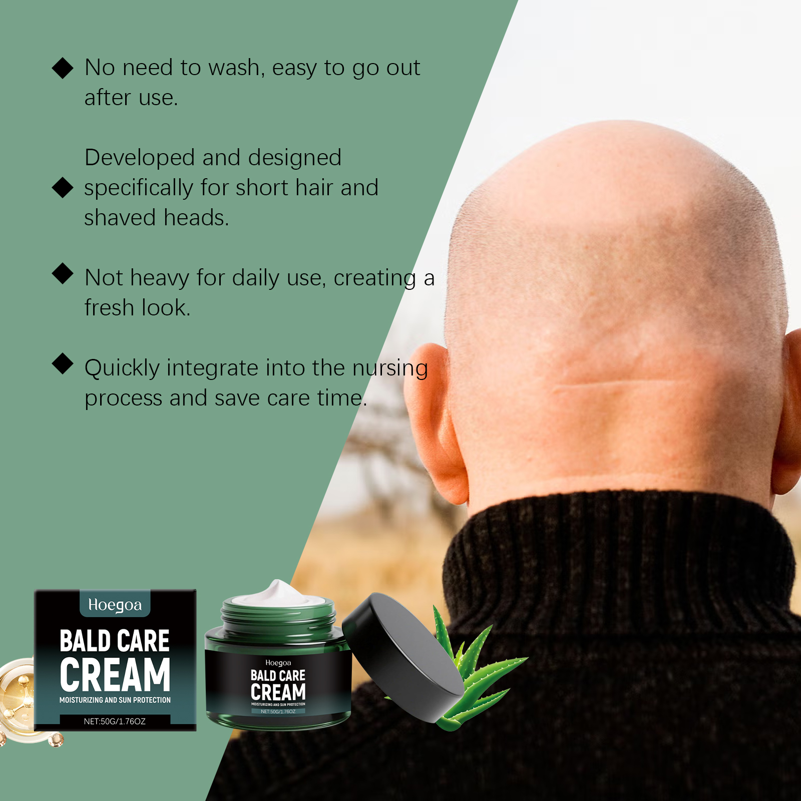 Hair Care Cream Clean Refreshing Mild Ingredients Protect Hair Follicle Scalp Shine Massage Treatment Balm