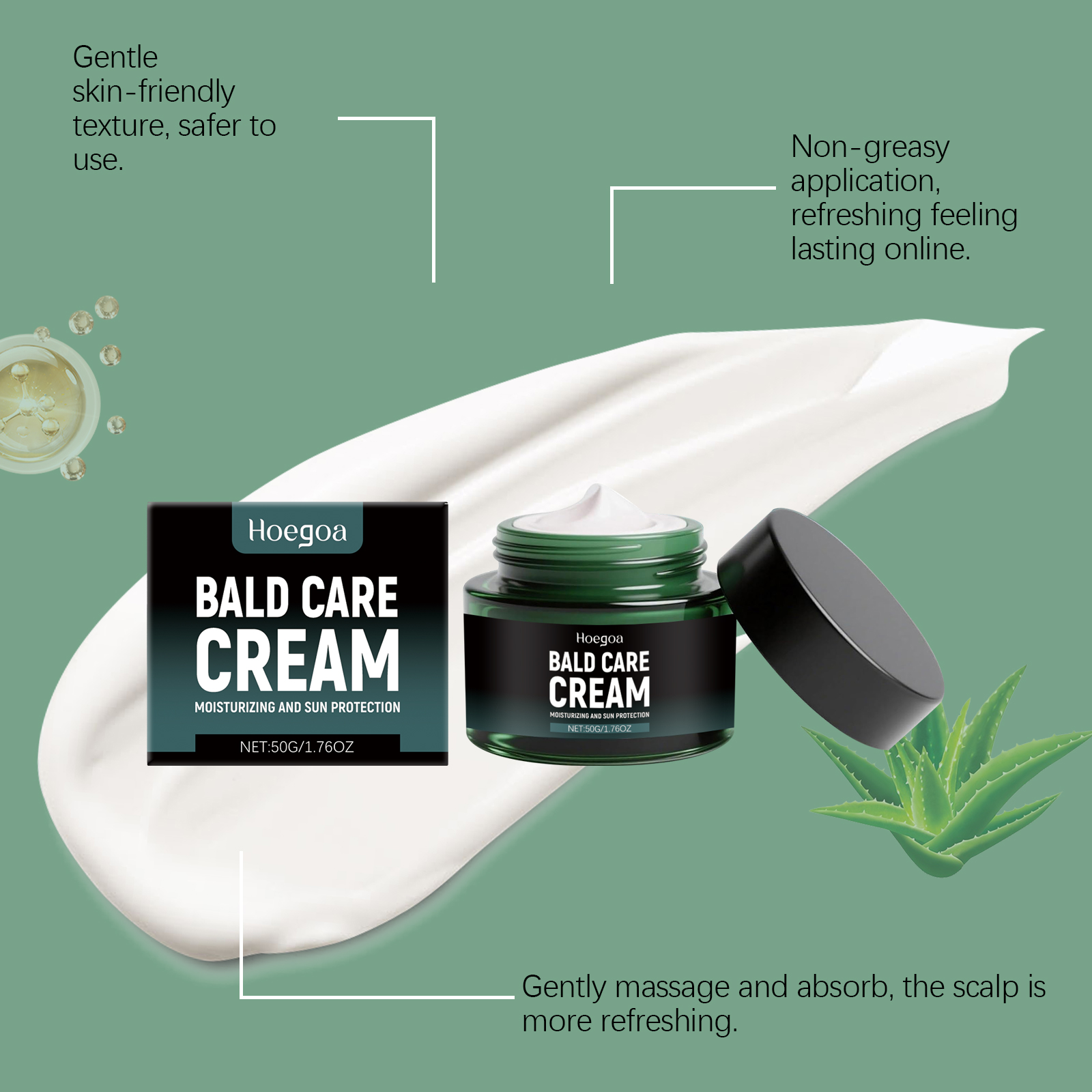 Hair Care Cream Clean Refreshing Mild Ingredients Protect Hair Follicle Scalp Shine Massage Treatment Balm