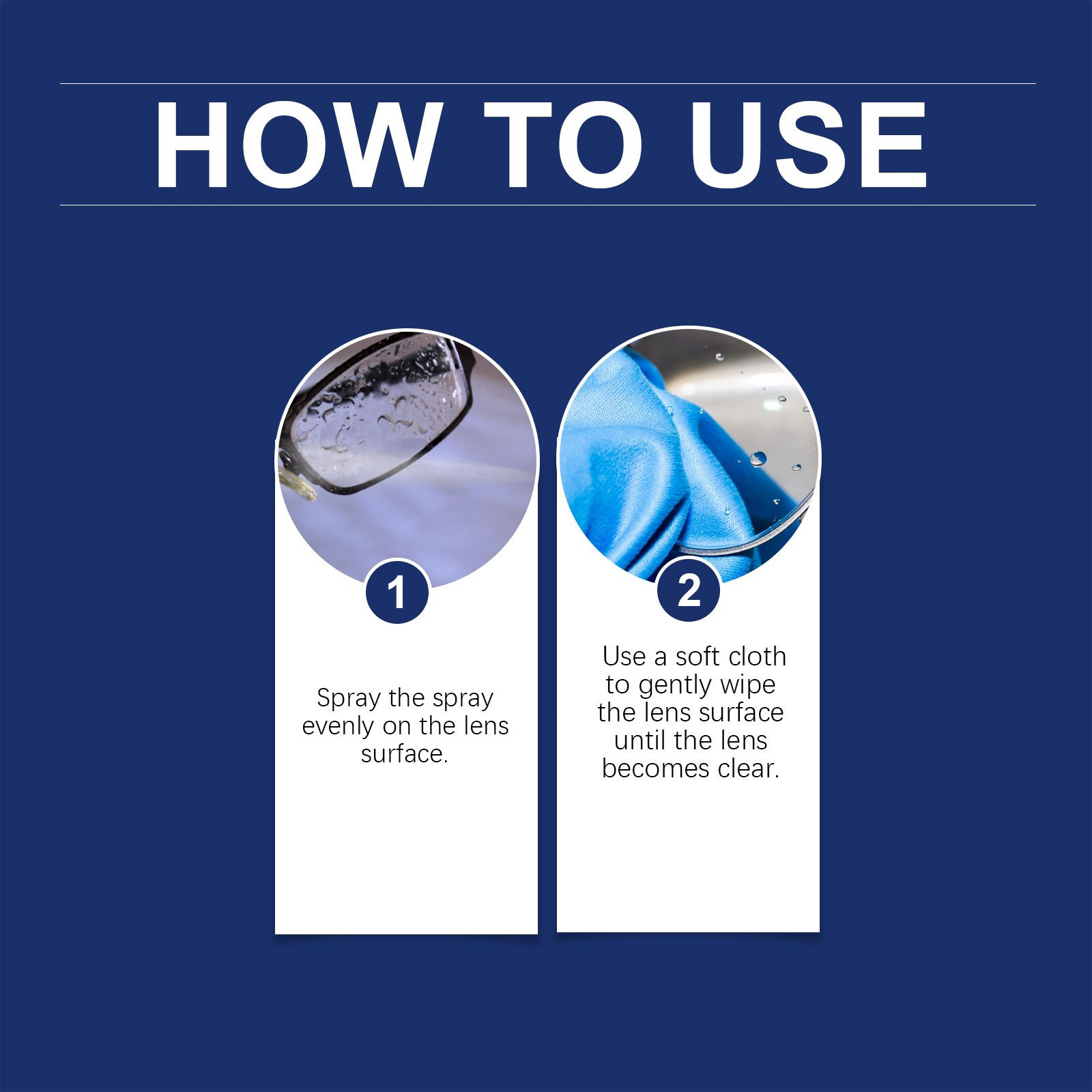Anti Fog Spray For Eyeglasses Prevent Fog Clean Lens Clear Vision Waterproof Portable Defogger For Glass Lenses