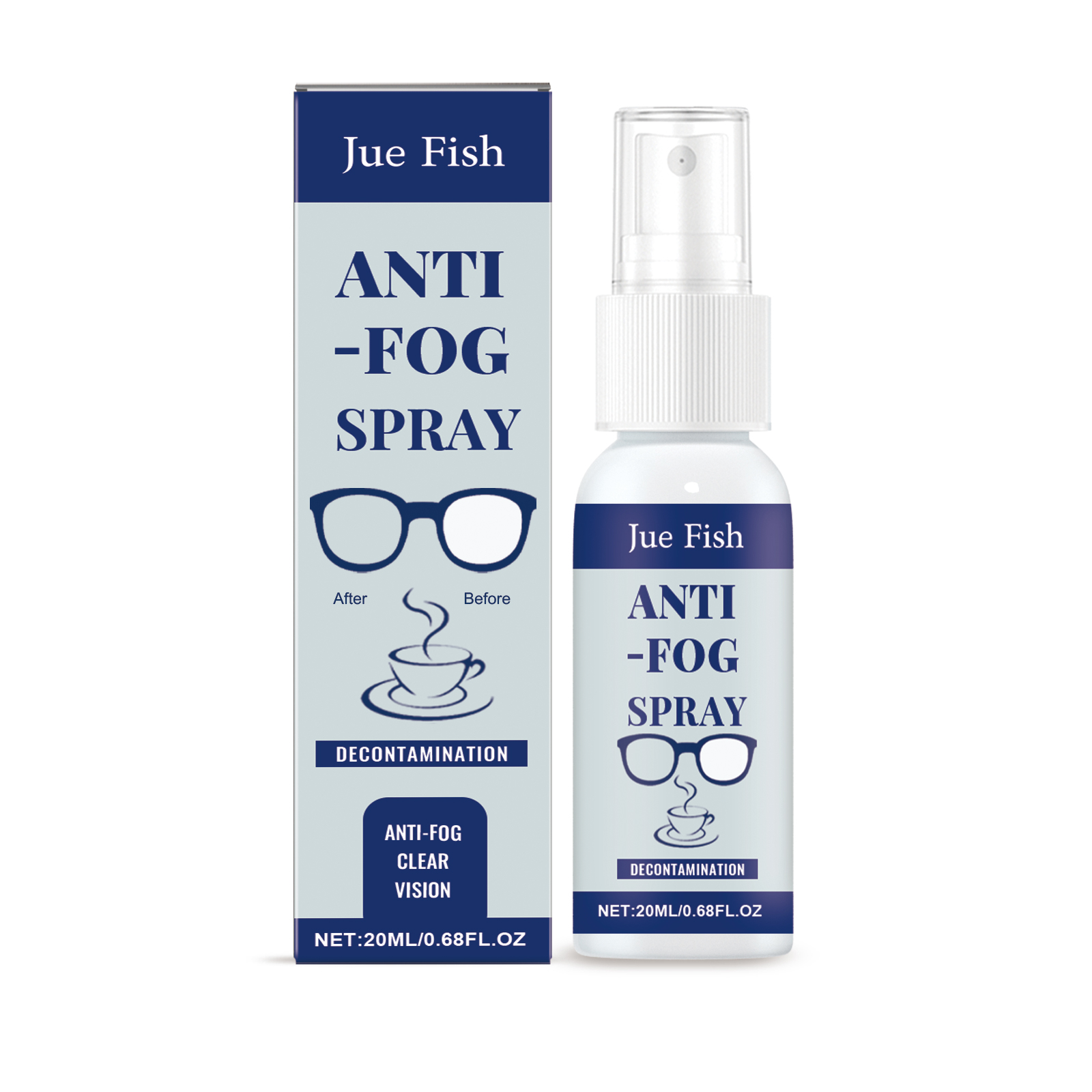 Anti Fog Spray For Eyeglasses Prevent Fog Clean Lens Clear Vision Waterproof Portable Defogger For Glass Lenses