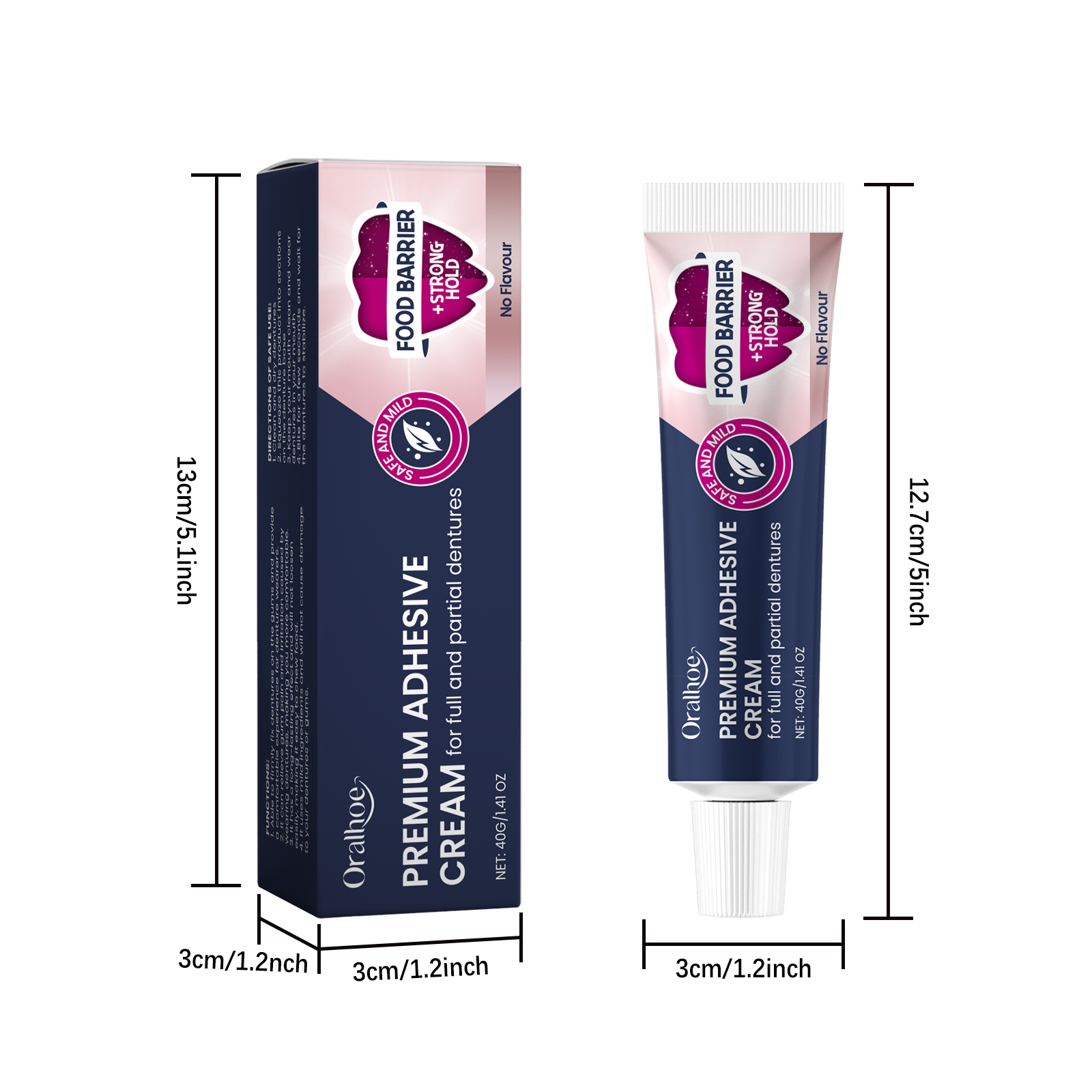 Denture Fixing Adhesive Improves Comfort Protects Loose Dentures Bonding Stabilizing Cream For Dental Use