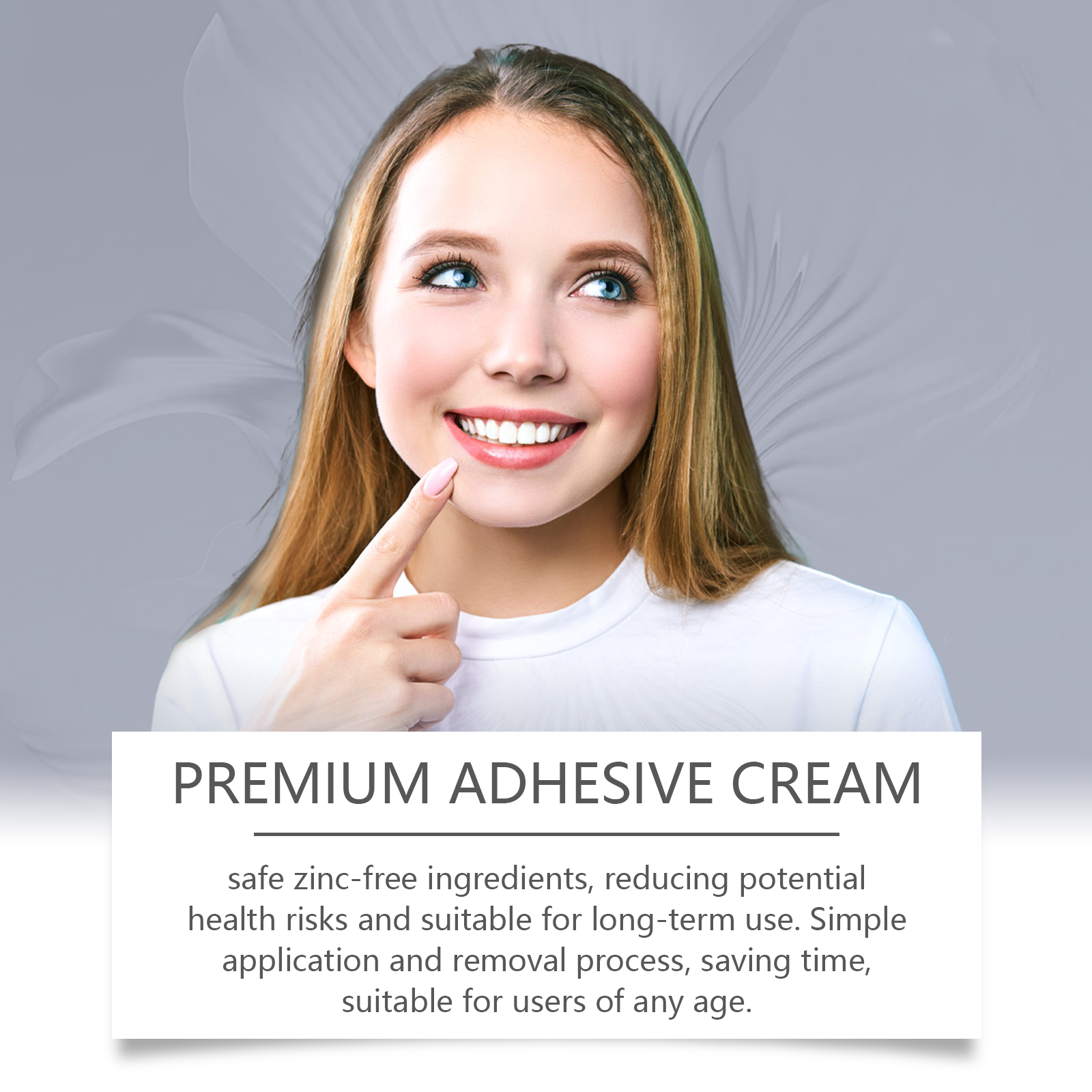 Denture Fixing Adhesive Improves Comfort Protects Loose Dentures Bonding Stabilizing Cream For Dental Use