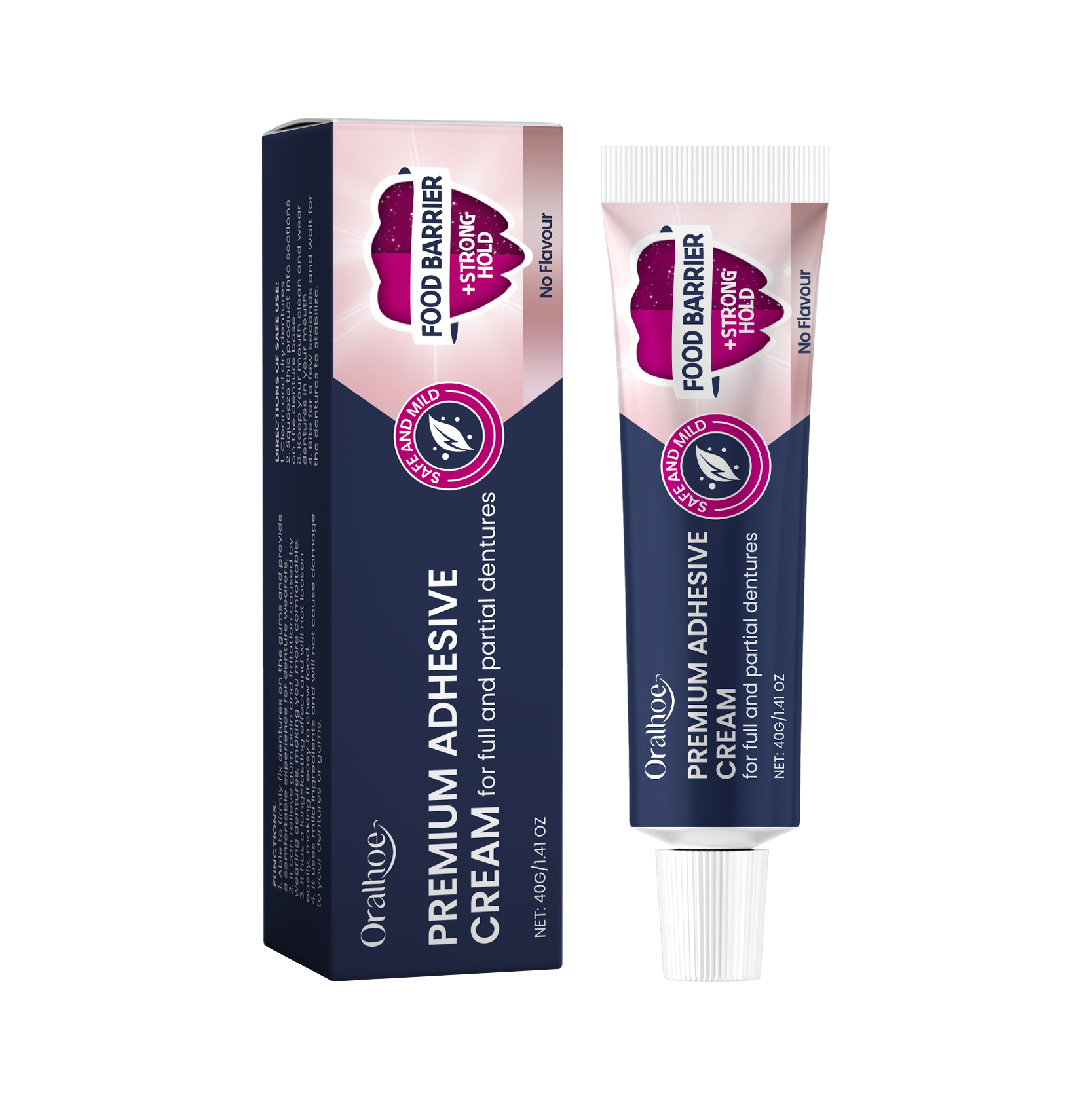 Denture Fixing Adhesive Improves Comfort Protects Loose Dentures Bonding Stabilizing Cream For Dental Use