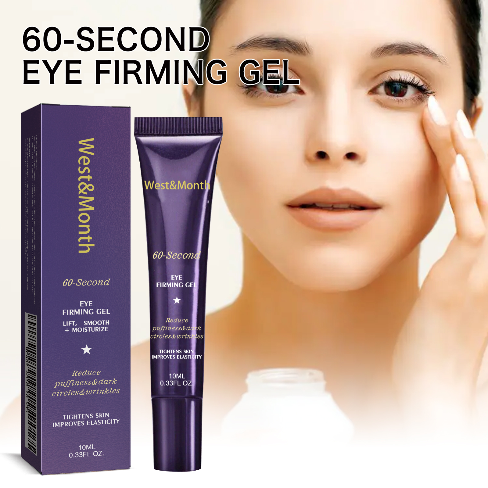 Eye Firming Gel Anti Aging Fine Lines Dark Circles Puffiness Hydrating Under Eye Care Daily Treatment 10ml