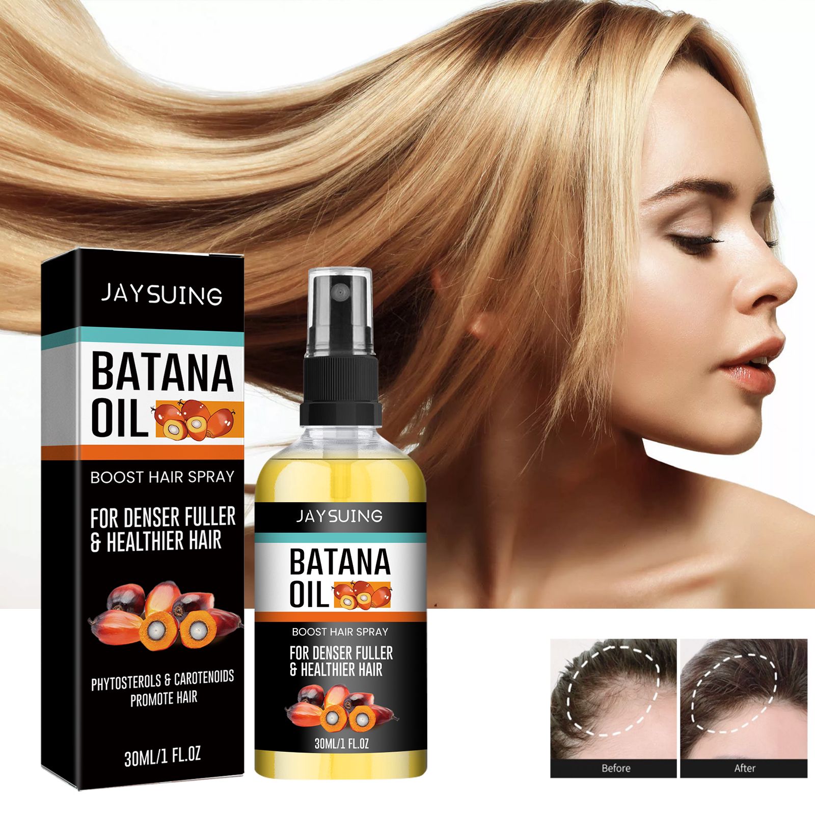 Batana Hair Density Spray Deep Scalp Nourishing Strengthening For Thicker Fuller Hair Daily Care