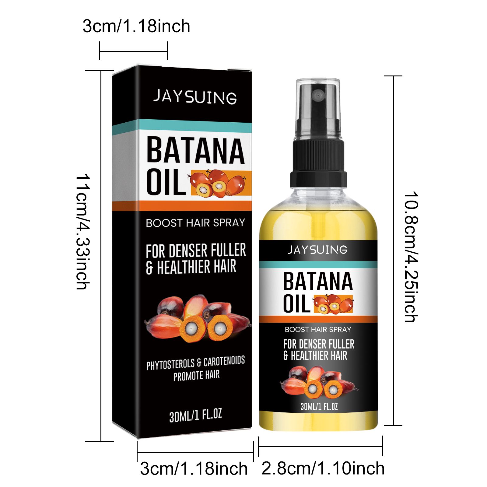Batana Hair Density Spray Deep Scalp Nourishing Strengthening For Thicker Fuller Hair Daily Care