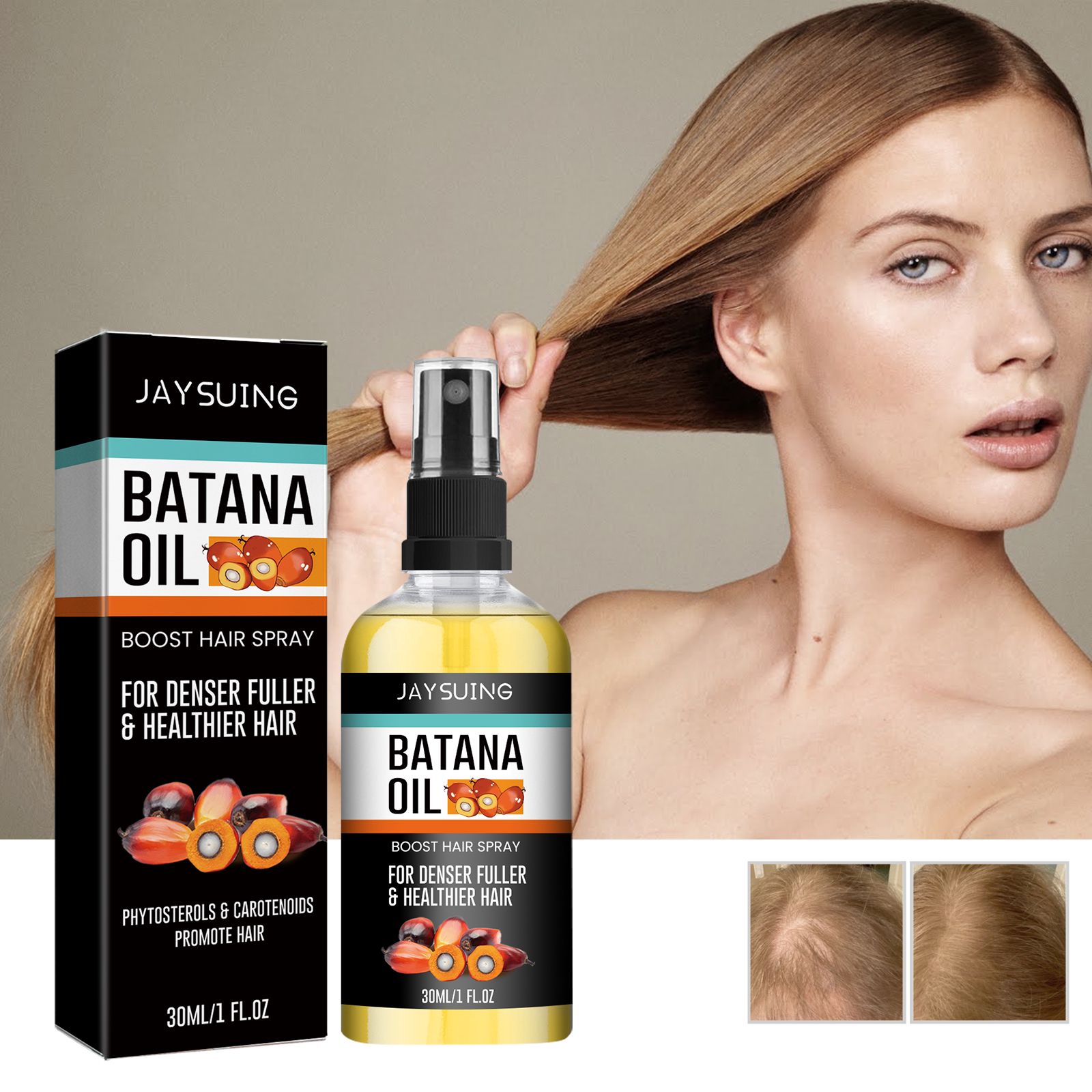 Batana Hair Density Spray Deep Scalp Nourishing Strengthening For Thicker Fuller Hair Daily Care