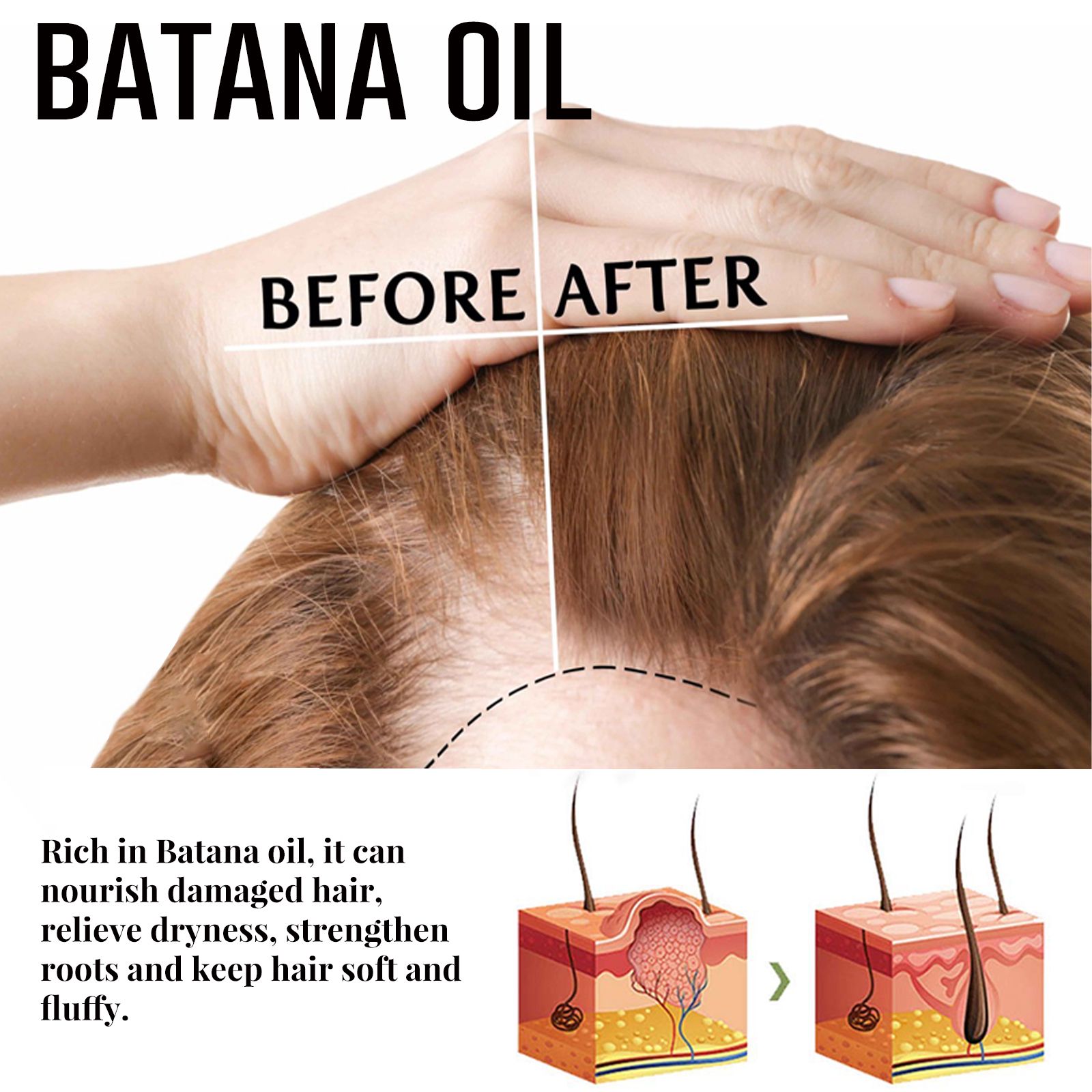 Batana Hair Density Spray Deep Scalp Nourishing Strengthening For Thicker Fuller Hair Daily Care