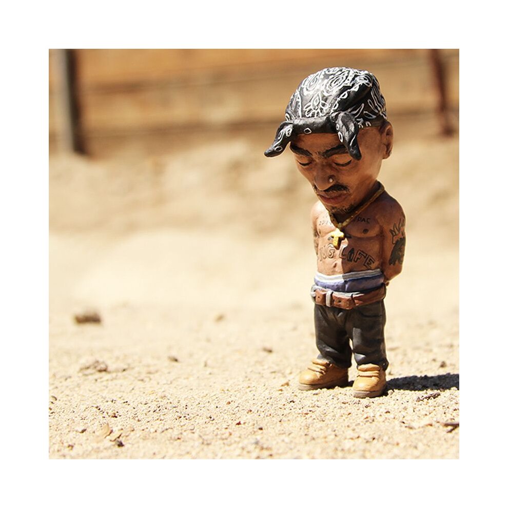 (2Pac Black) 2Pac Shakur B.I.G. Notorious Biggie Action Figure Rap Star Figurine Ornamen