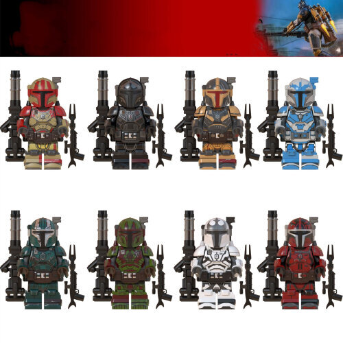 8X Star Wars Clone Wars Compatible Lego Minifigures Mandalorian Collection