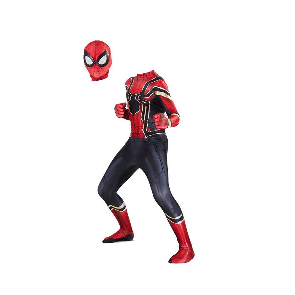 (110) Spider-Man Homecoming Iron Spiderman Suit Superhero Costume Cosplay Jumpsuit