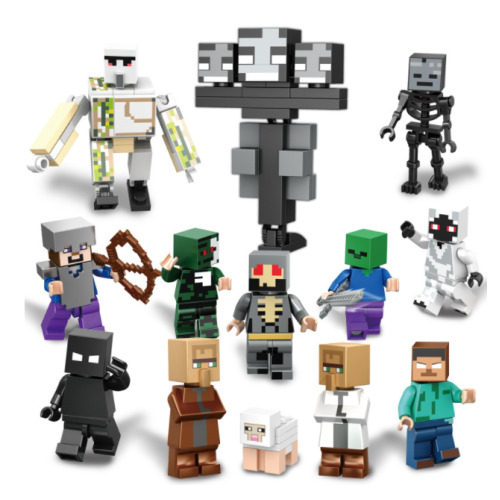 Minifigures Building Blocks Compatible Lego 13 Pcs Minecraft Series