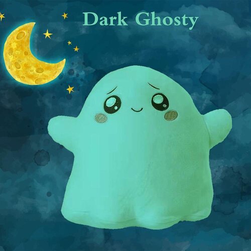 Glow in the Dark LankyBox Ghosty Plush Doll Soft Stuffed Toy Pillow Gifts