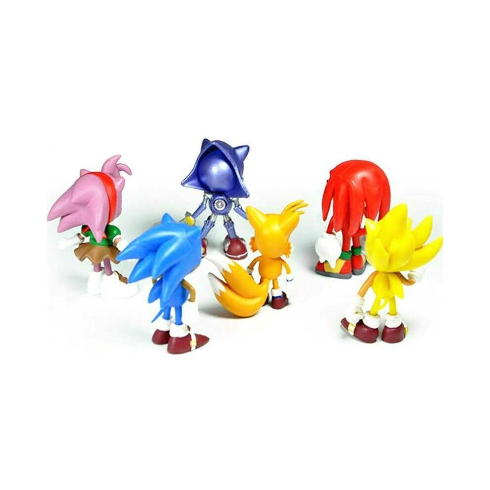 Children Kids PVC Cake Topper Sonic Classic The Hedgehog Action Figure Toys