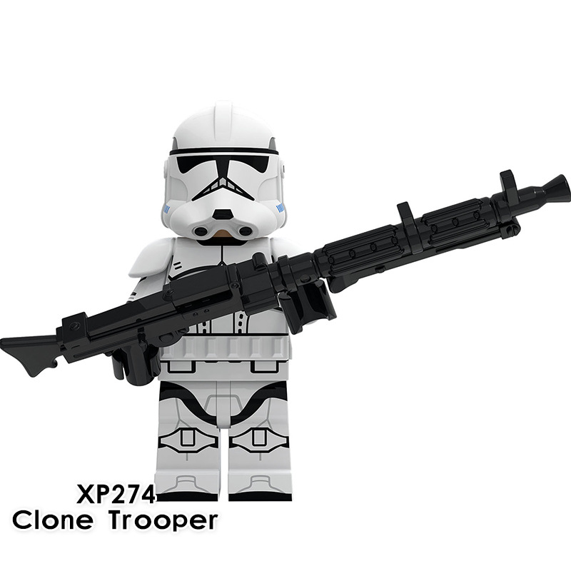 Star Wars Minifigures Fits Lego 8 Pieces Children Assemble Building Blocks Toy Collectibles Movie Characters Action Figures with Weapons Kids Fans Boys Teens Toy as DIY Christmas Advent Calendar Supplies