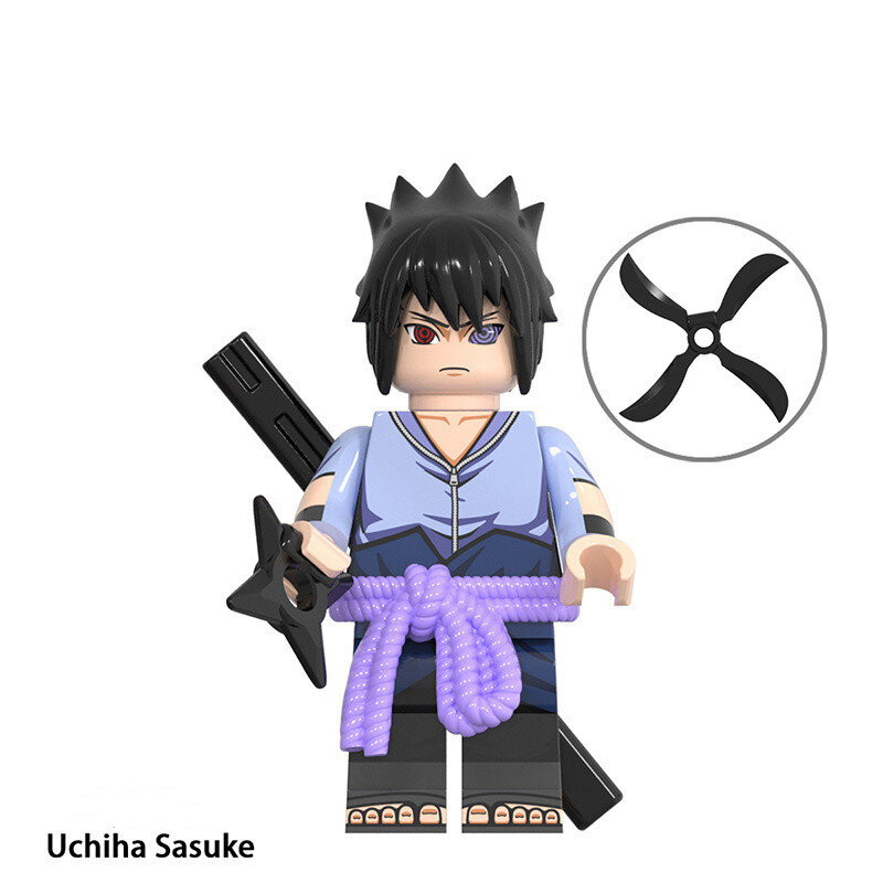 Anime Minifigures Building Blocks Toys Set with Weapons Cartoon Naruto Action Figures 8PCS Collectible Battle Building Kit Fit Lego for Boys Girls Birthday Christmas Gift
