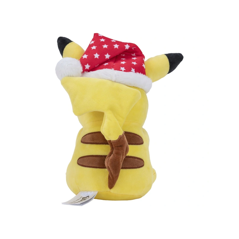 Pokémon 20cm Pikachu Plush with Starry Santa Hat Cuddly Toy Pikachu Figure Stuffed Toy Kids Gifts