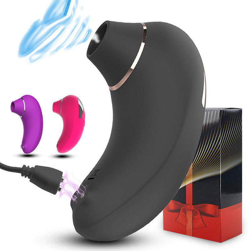 (Black) Clitoral Sucking Vibrator for Woman Sucking G Spot Dildo Adult Sex Toy Nipple Stimulator Clit Suckers with 9 Powerful Vibrating Mode