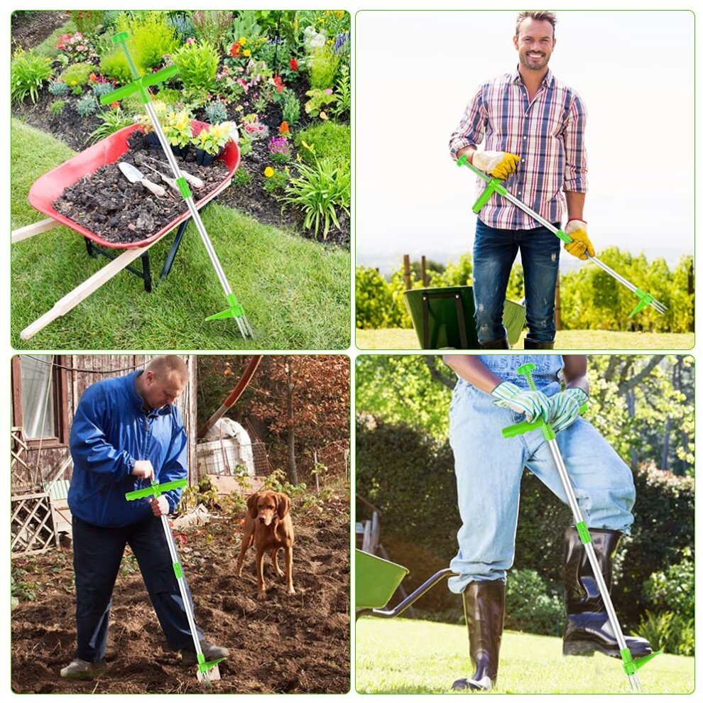 Weed Puller Weeder Twister Twist Pull Garden Lawn Root Remover Tool