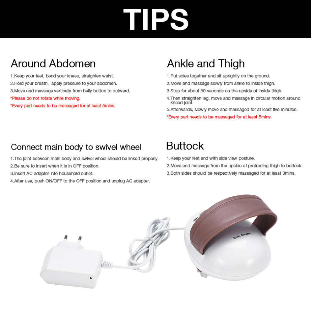 3D Electric Full Body Massager Roller Anti-cellulite Slimming Massage Tool
