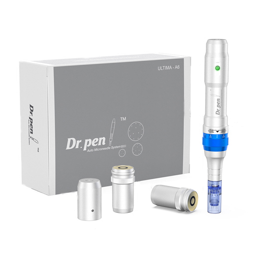 Dr. Pen Ultima A6 Microneedling Pen Professional Kit Multi-function Wireless Derma Beauty Pen Auto Micro Needle Electric Micro Rolling Therapy Device Skin Care Kit for Face and Body Acne Scar Removal