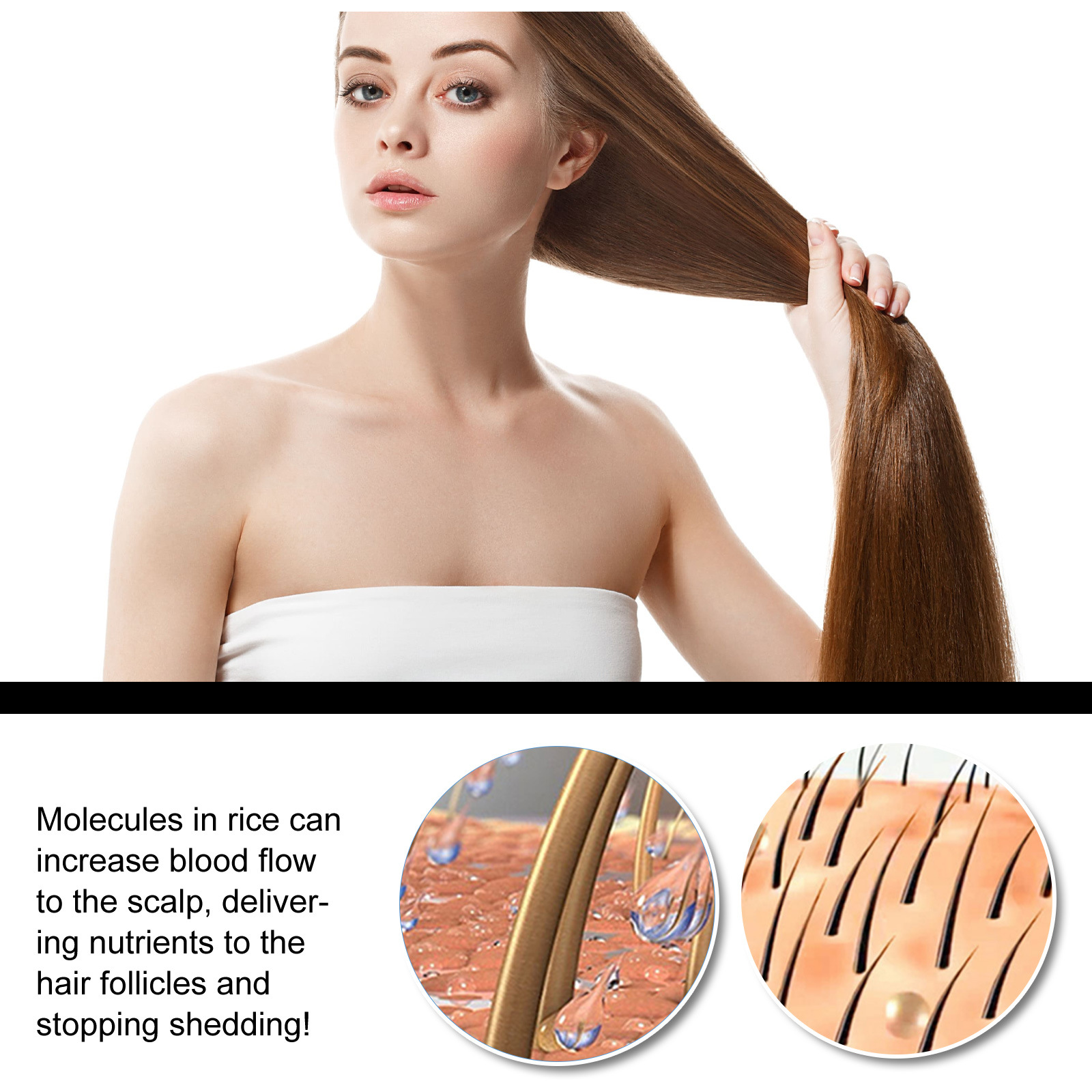 Rice Water Shampoo Soap Solid Hair Growth Shampoo Bar Hair Moisturizing Anti Hair Loss Treatments