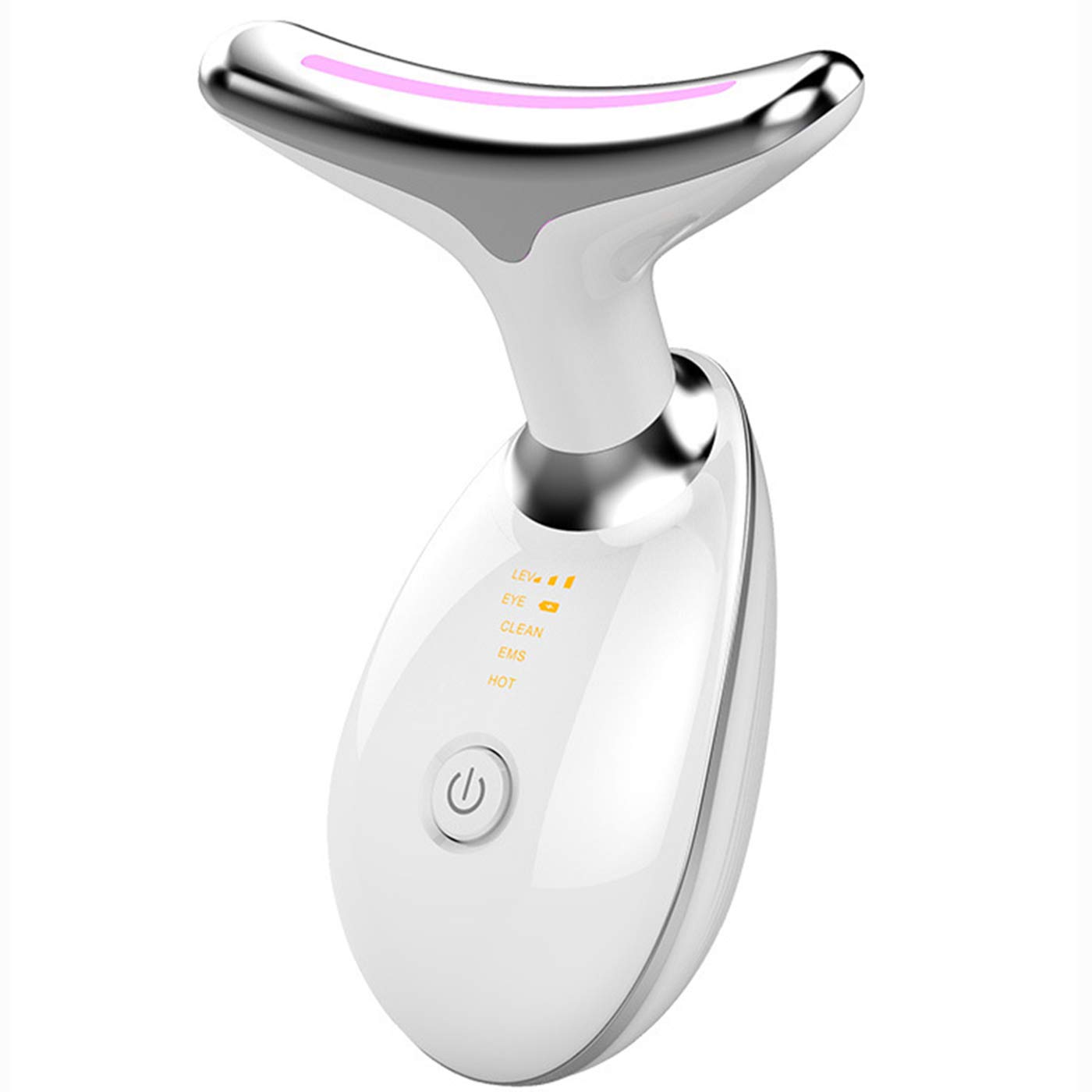 Neck Massager Electric Face Massager Fade Wrinkles Skin Tightening Machine Face Toning Device EMS Beauty Skin Care Massage Heating Device Anti-Aging