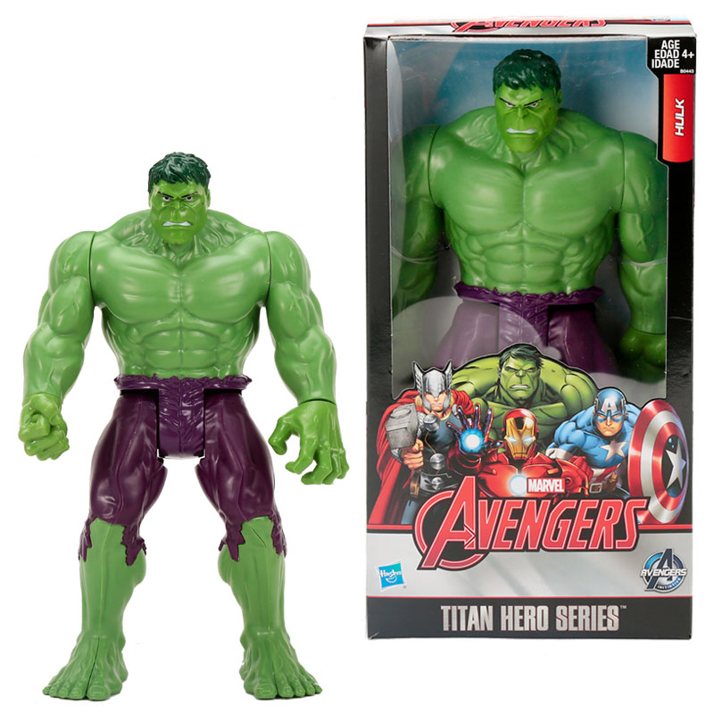 Hasbro Hulk Avengers Titan Hero Figure Action Figure Marvel Avengers Character Model Toys 12 inch Tall