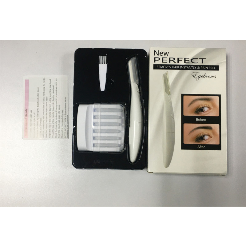 (Pink) Ladies Eyebrow Trimmer Precision Grooming Tool for Perfect Brows