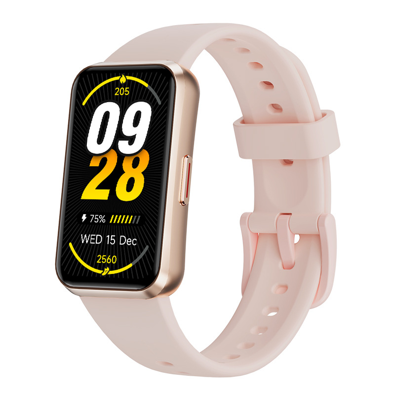 (Pink) Smart Watch Voice Calling 24H Health Monitor 100+ Sports Modes Waterproof Bracelet