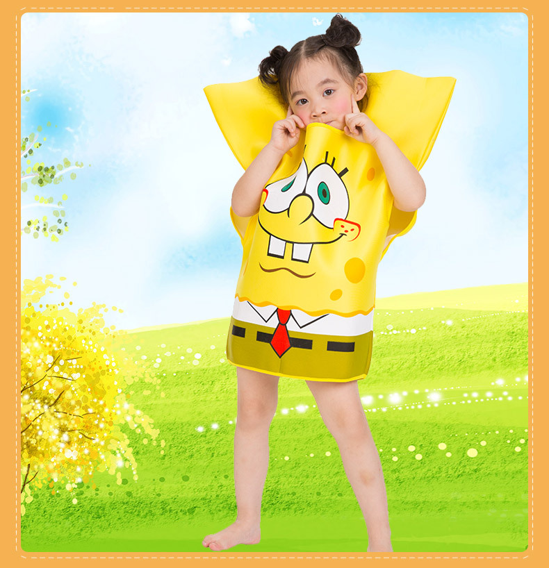 (Type A) Boy Sea Animal Starfish Sea Sponge Halloween Book Week Fancy Dress Up Outfit Girl Yellow Cute Spongia Child Costume